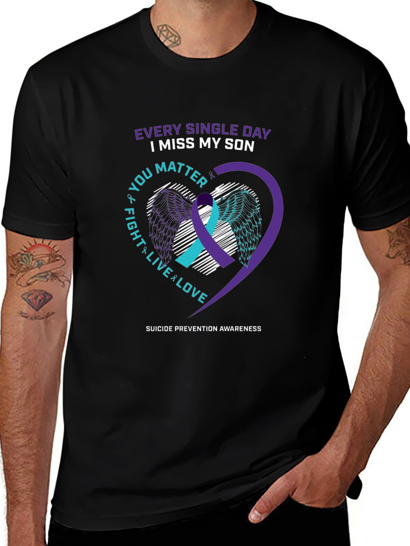 Suicide Prevention Awareness T-Shirt: I Miss My Son