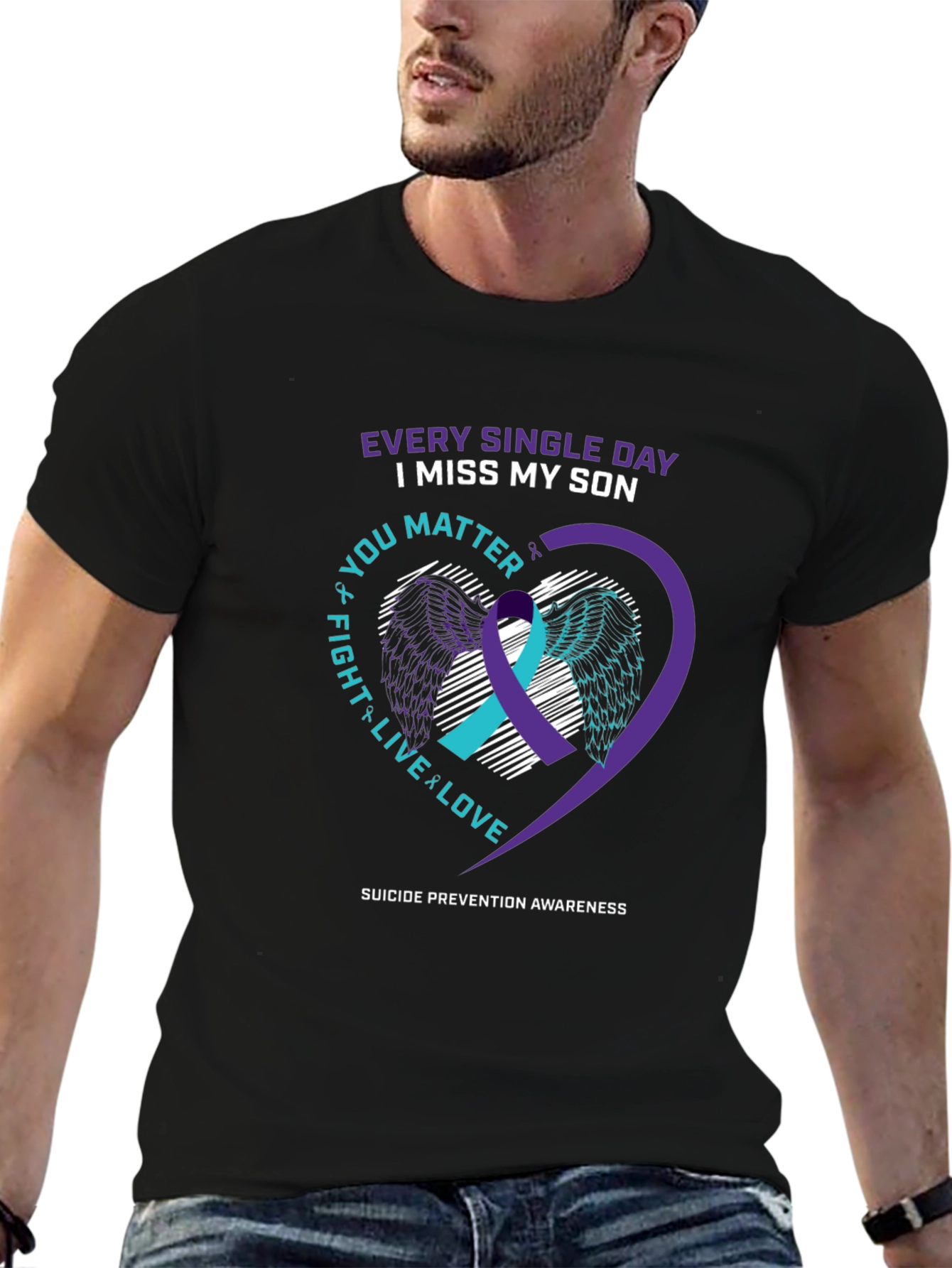 Suicide Prevention Awareness T-Shirt: I Miss My Son