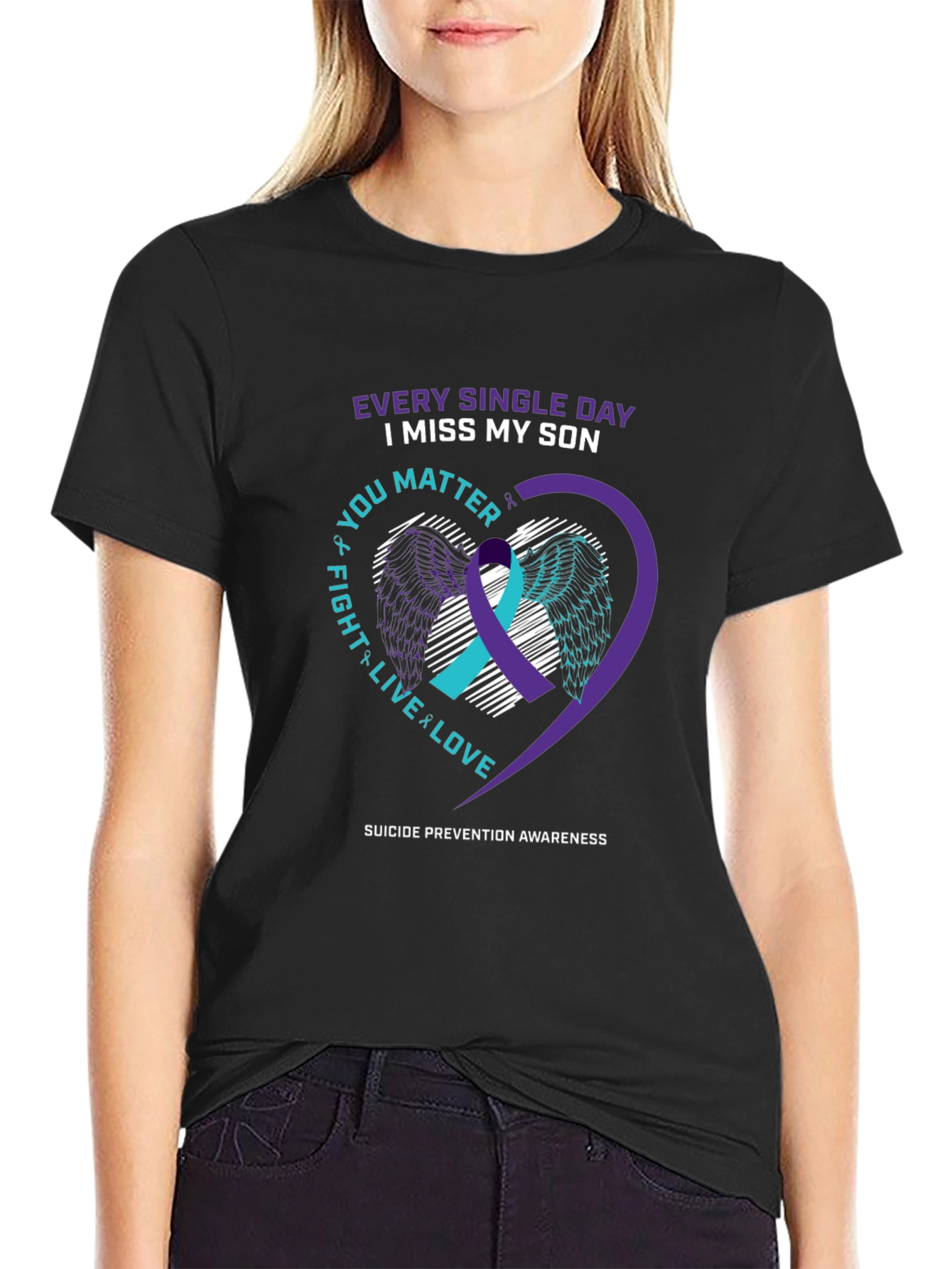 Suicide Prevention Awareness T-Shirt: I Miss My Son