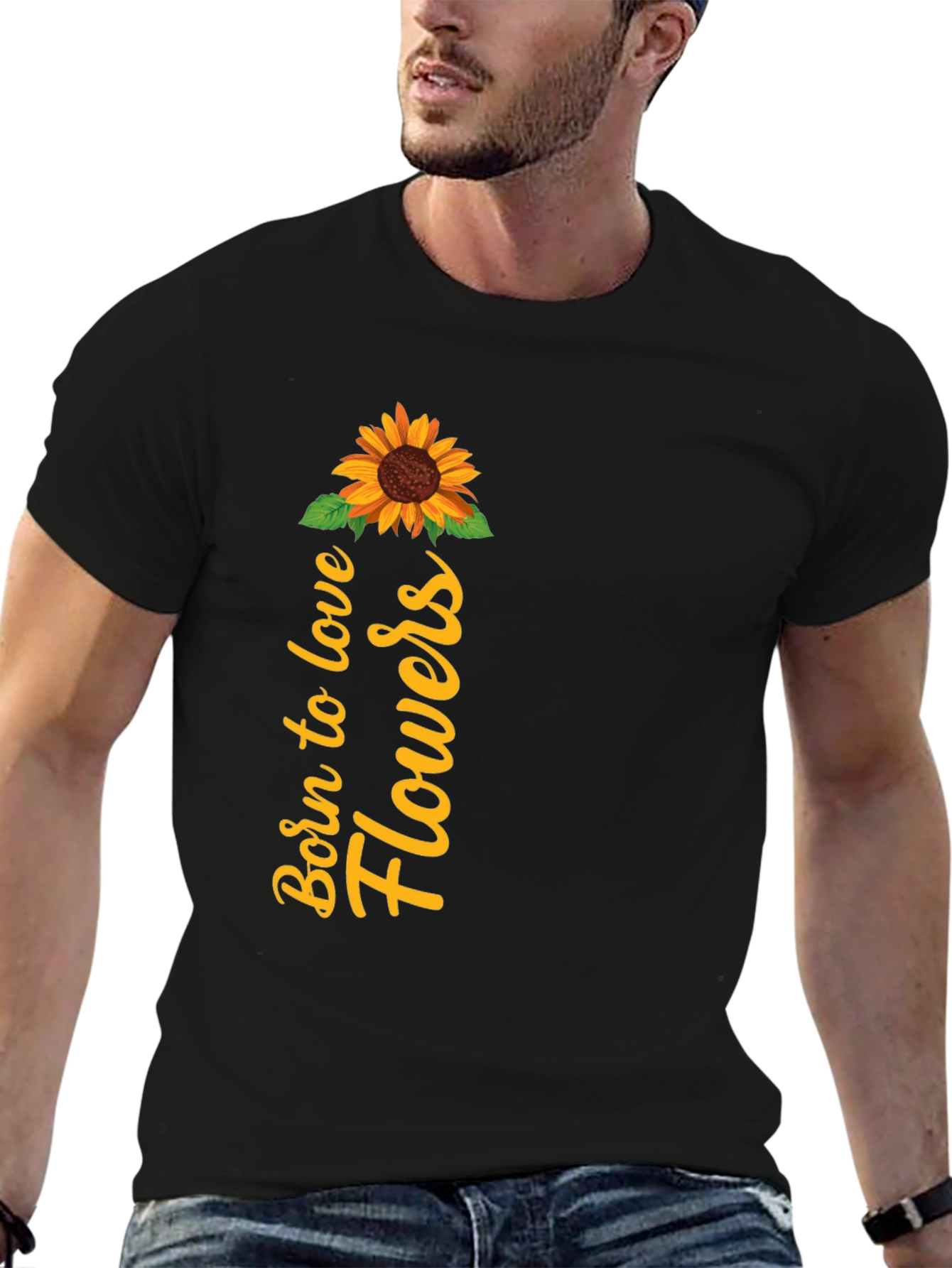 Born to Love Flowers Graphic Tee
