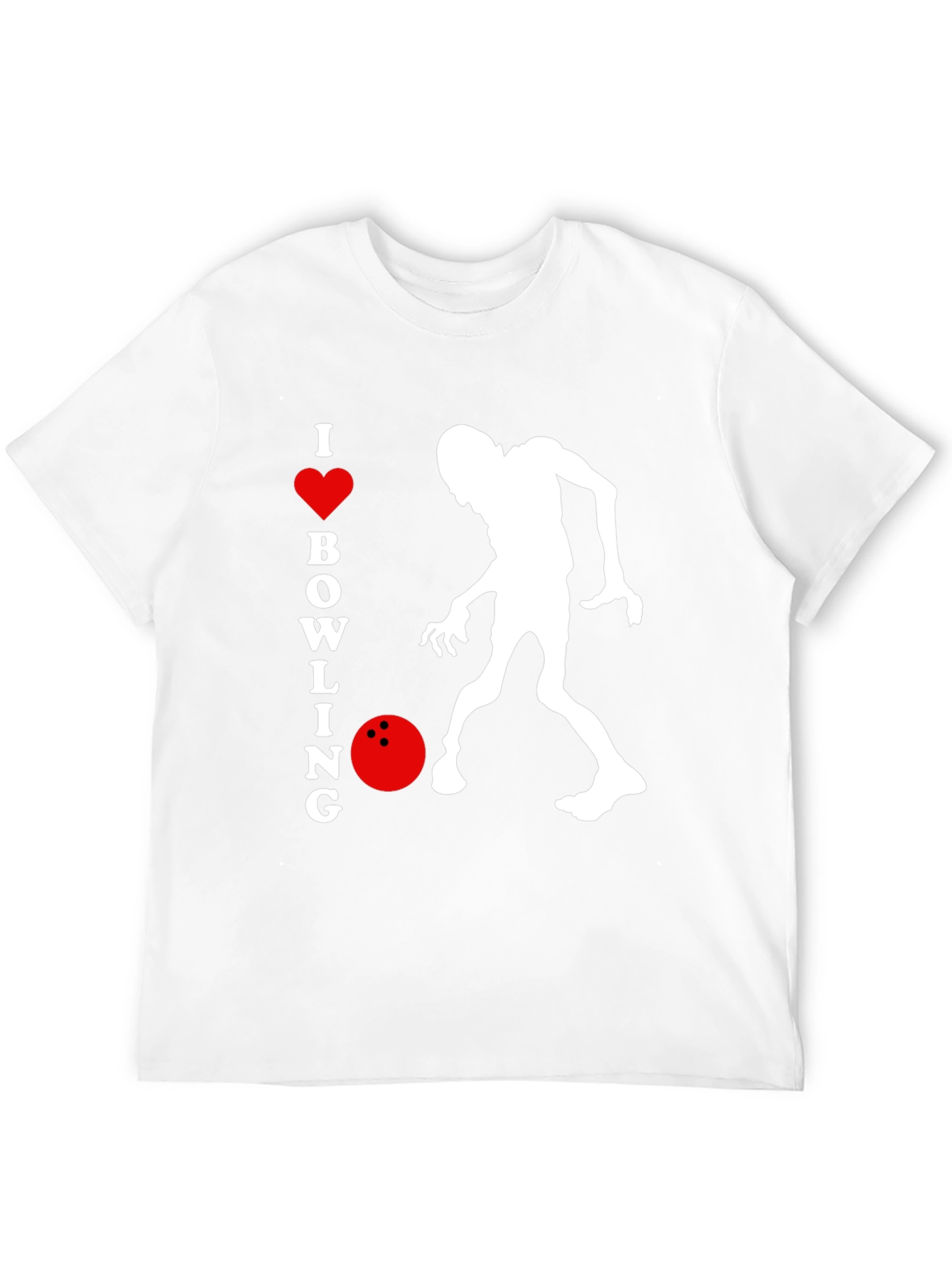 I Love Bowling Zombie T-Shirt