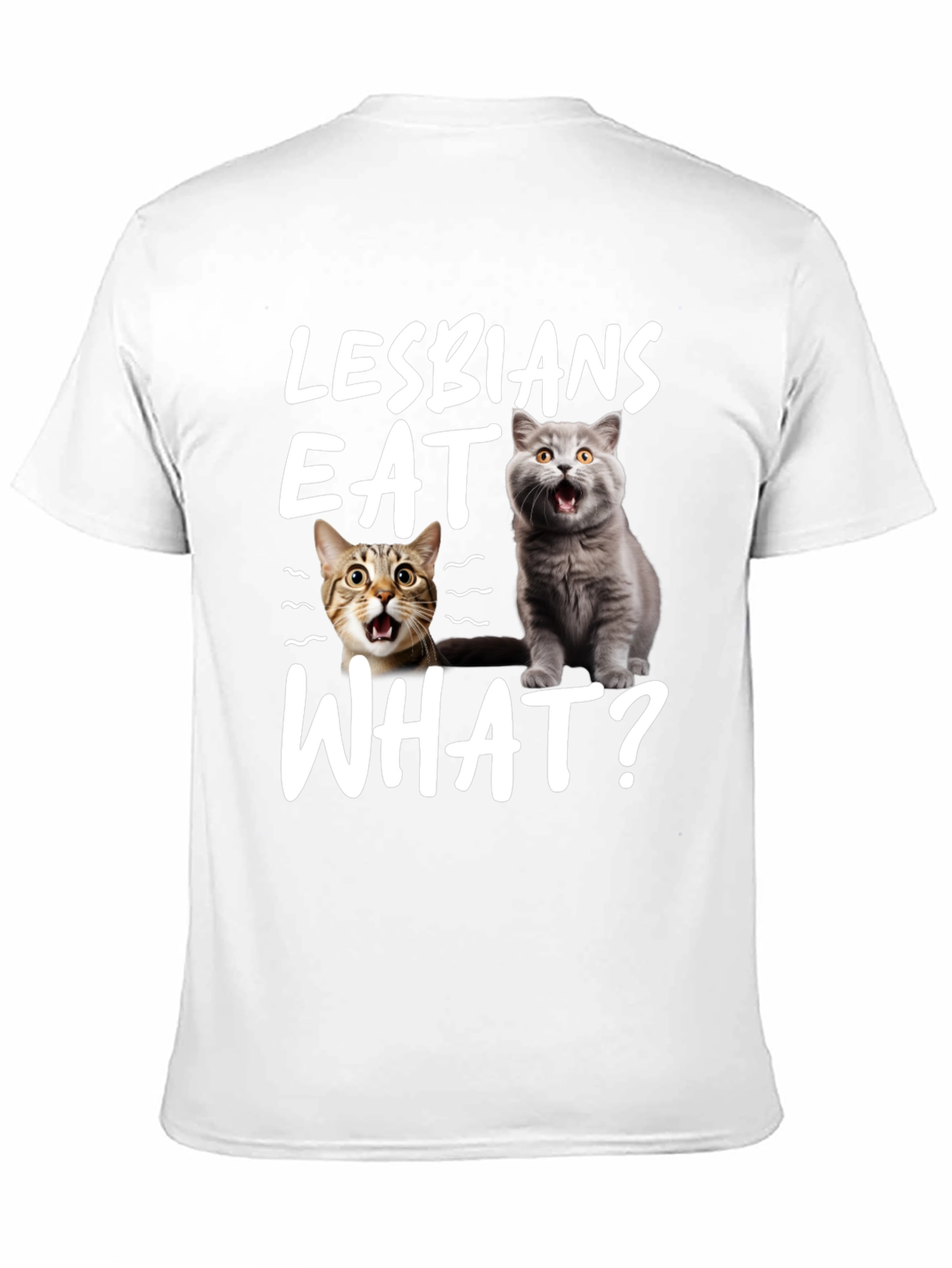Lesbians Eat What? Cat Graphic Novelty T-Shirt