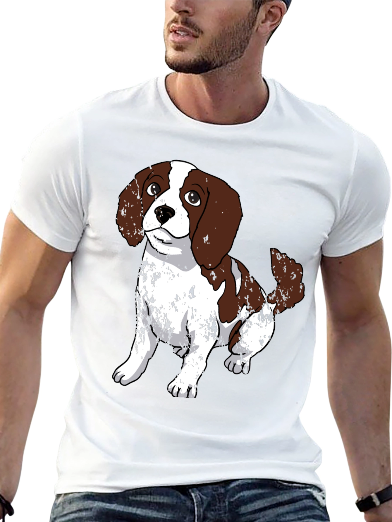 Dog Lovers Graphic Tee - Cute Puppy Design