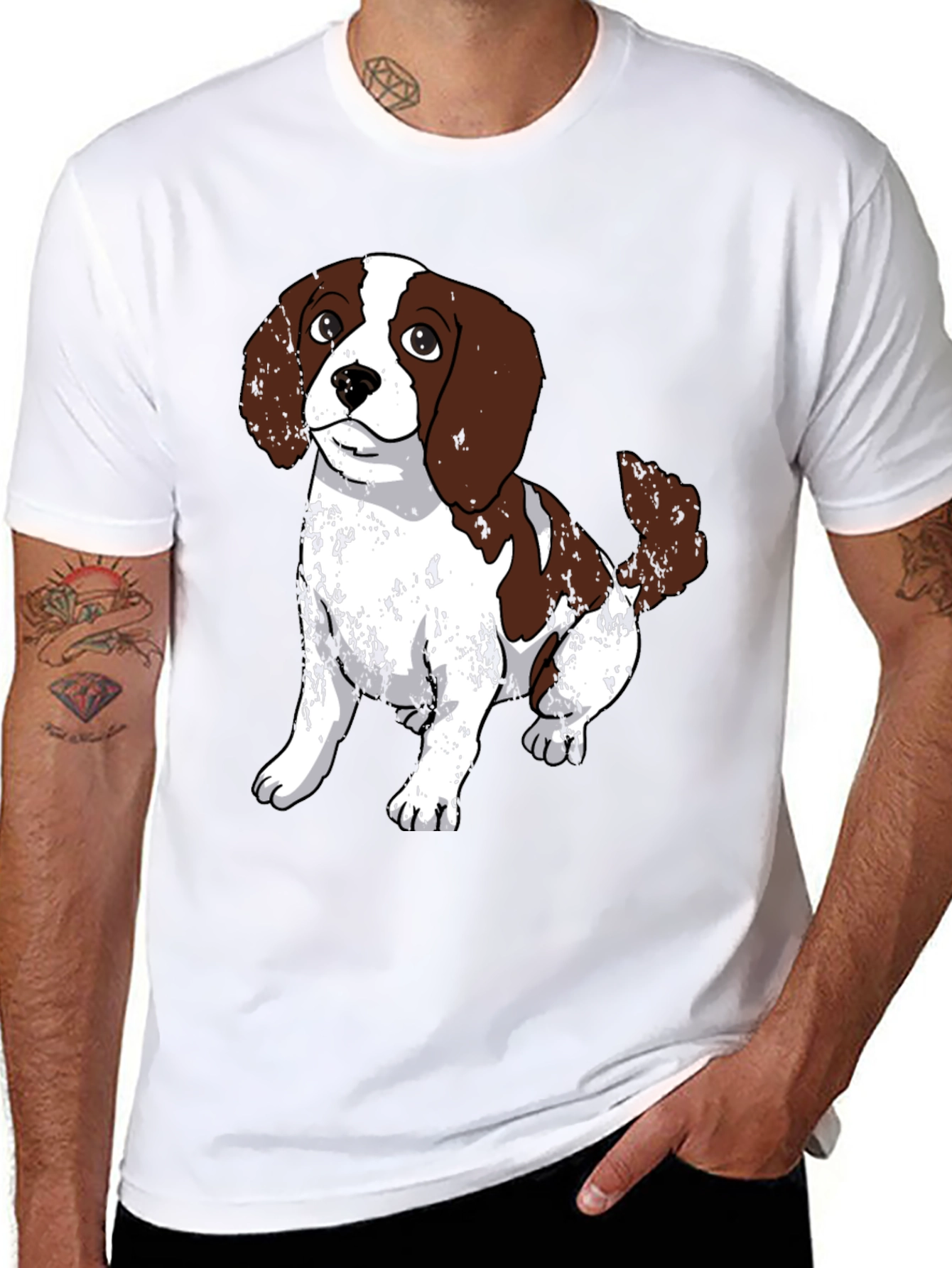 Dog Lovers Graphic Tee - Cute Puppy Design
