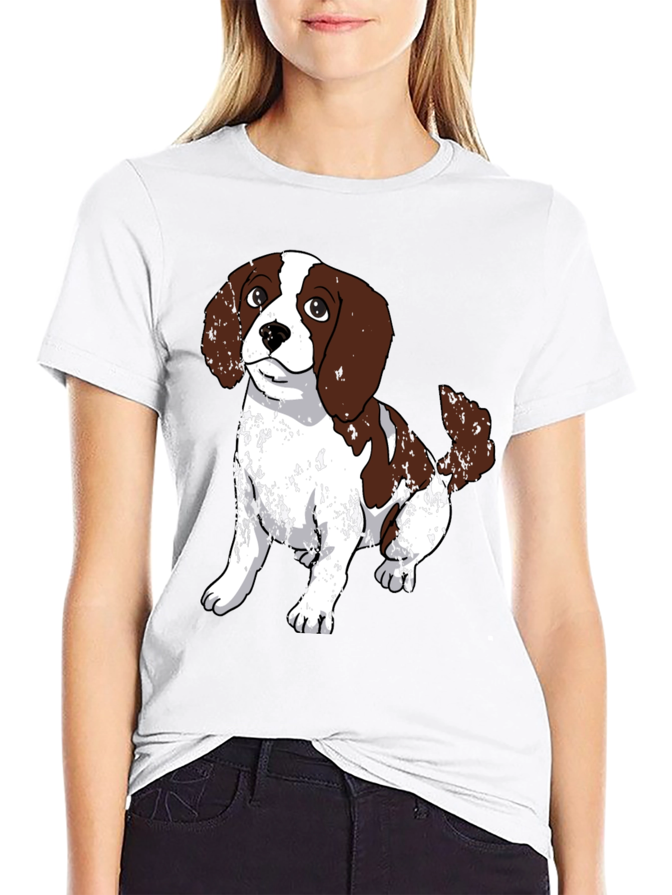 Dog Lovers Graphic Tee - Cute Puppy Design