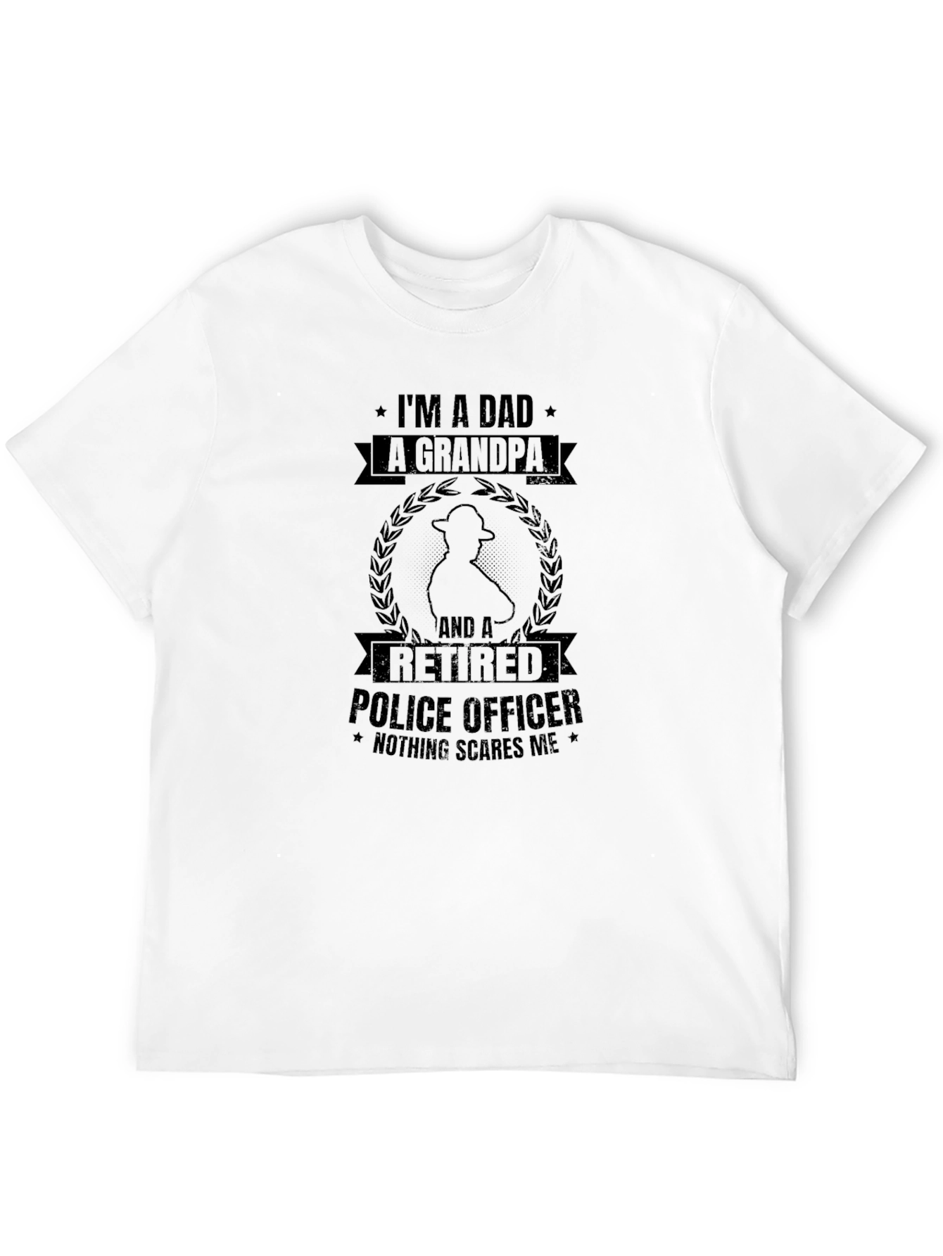 Dad Grandpa Retired Police Officer T-Shirt