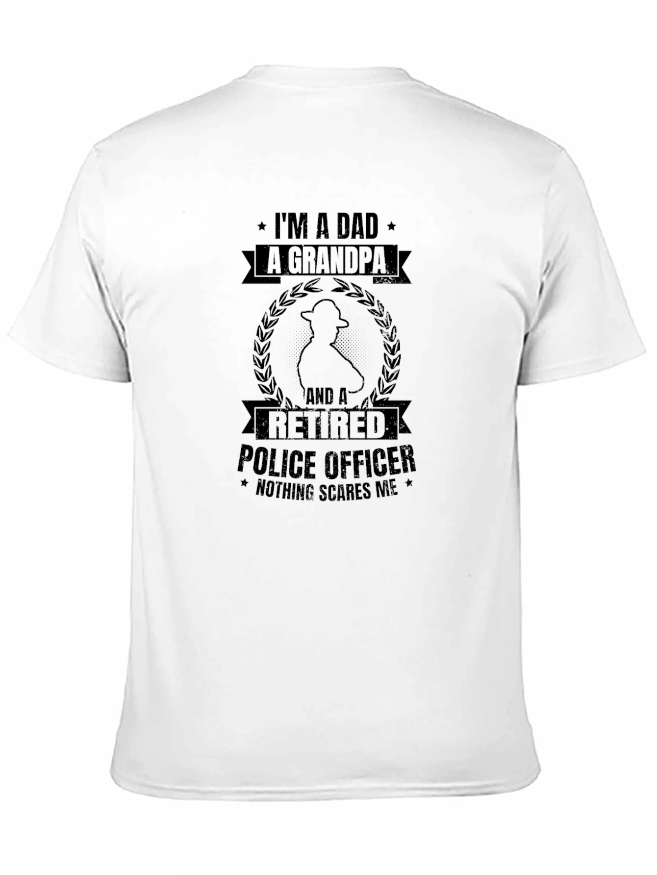 Dad Grandpa Retired Police Officer T-Shirt
