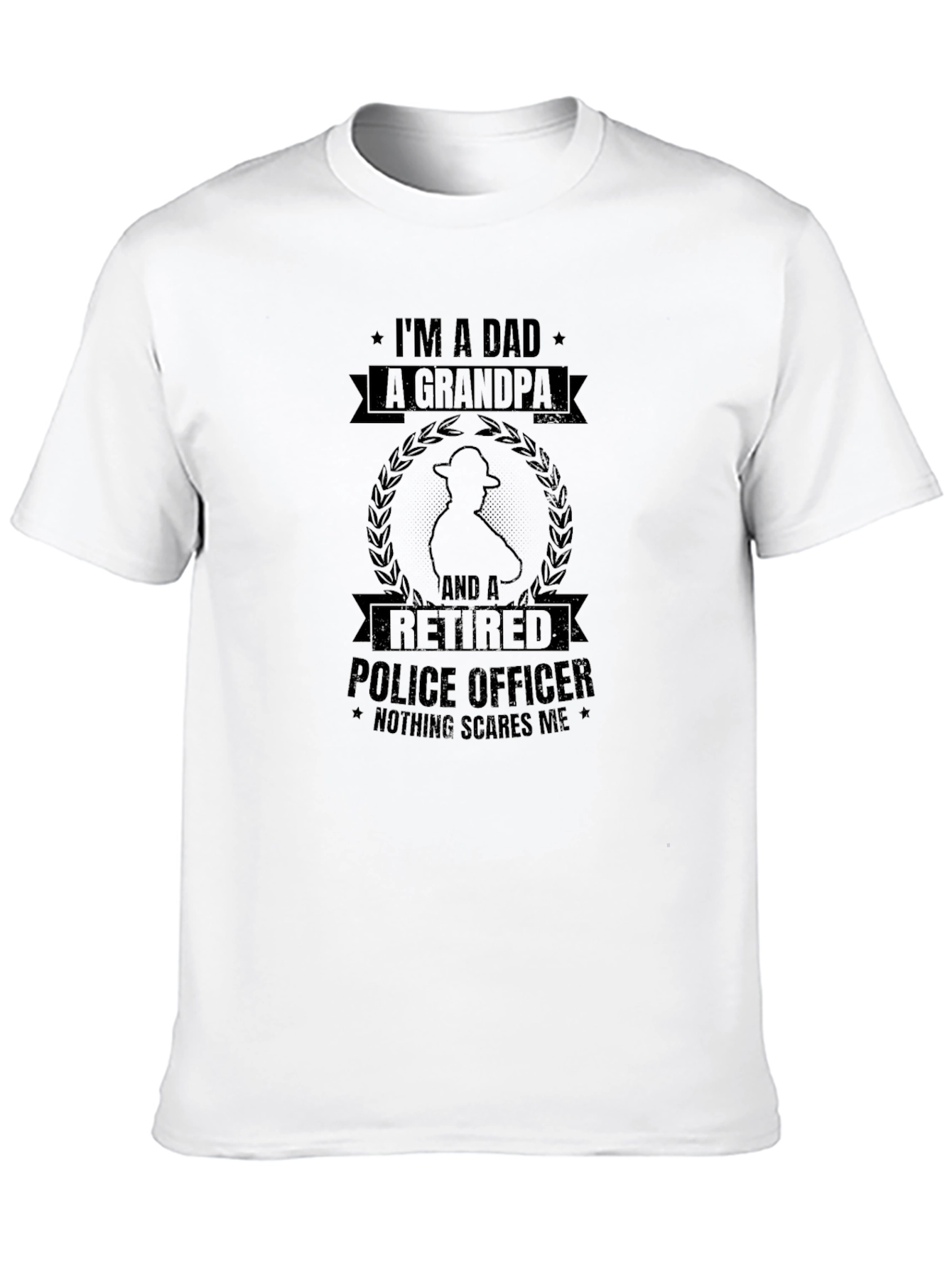 Dad Grandpa Retired Police Officer T-Shirt