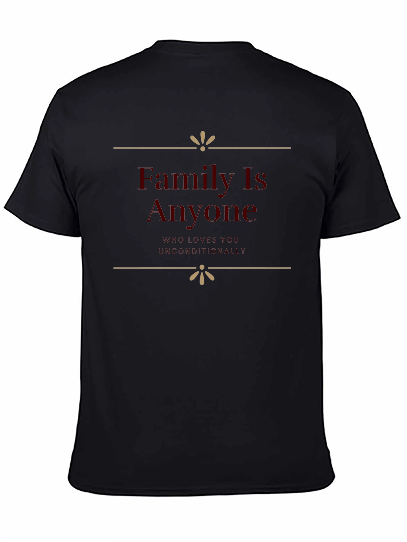 Family is Anyone T-Shirt - Black