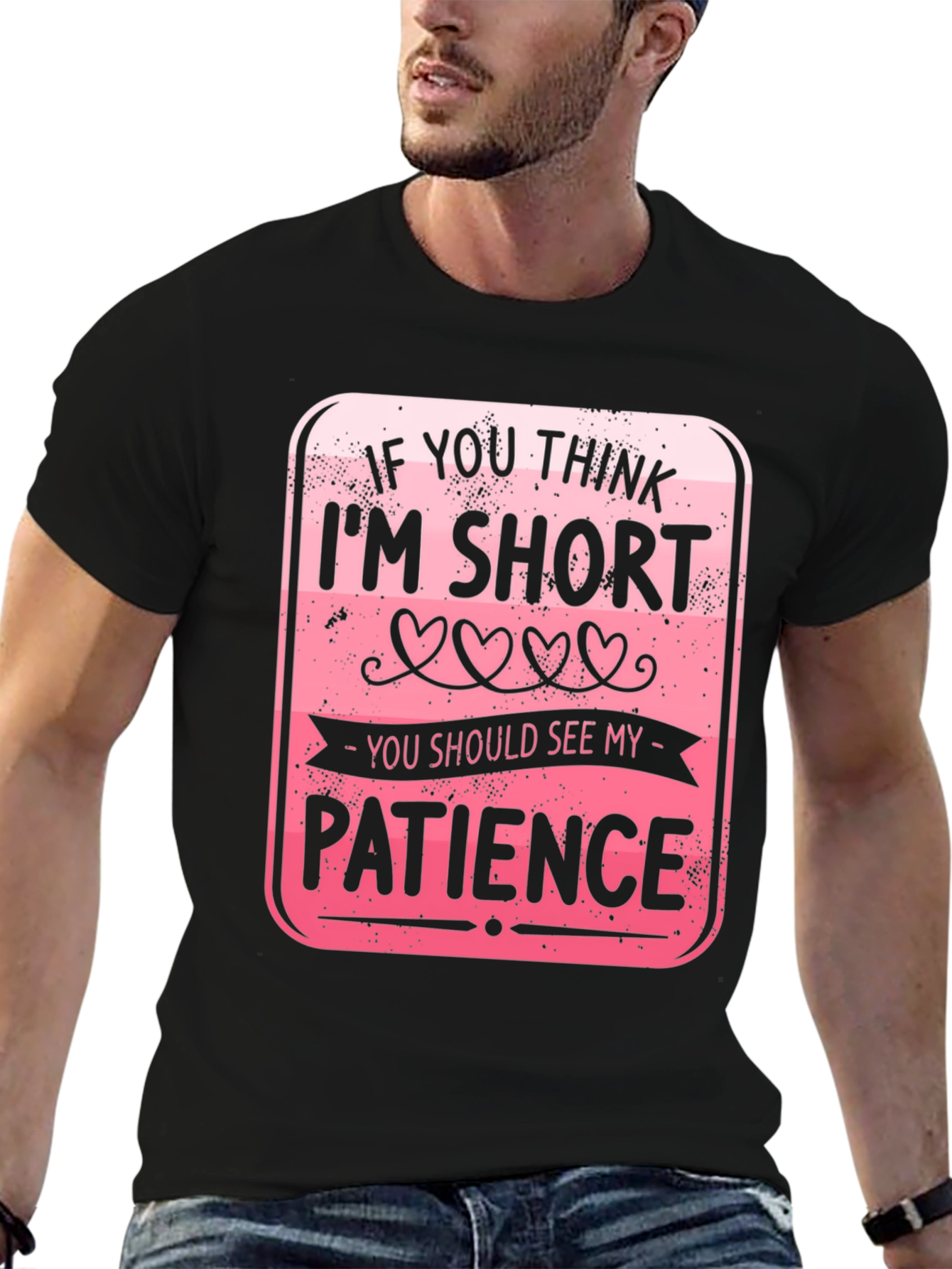 Funny Short Patience Graphic T-Shirt