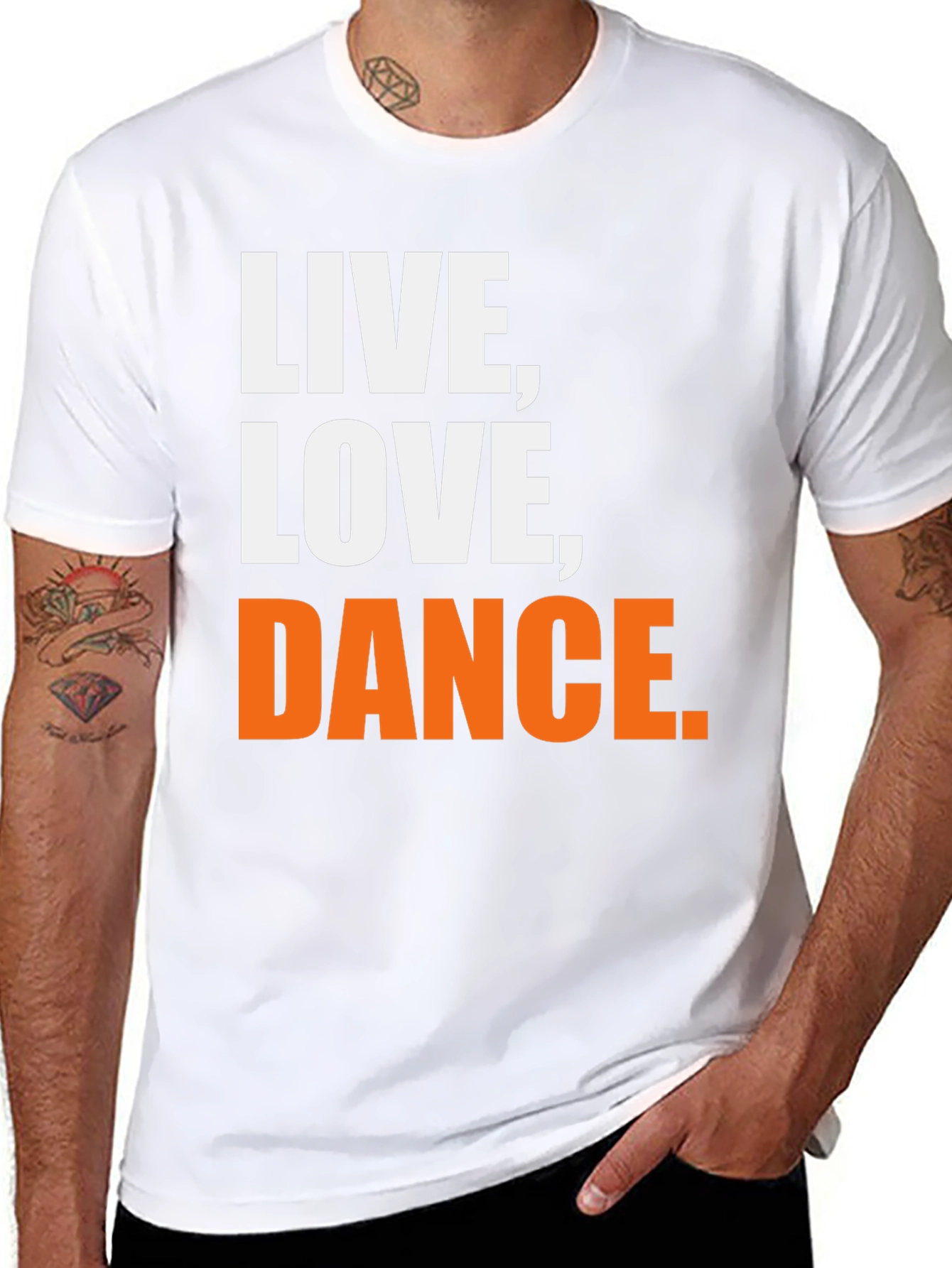 Live Love Dance Graphic Tee - Black
