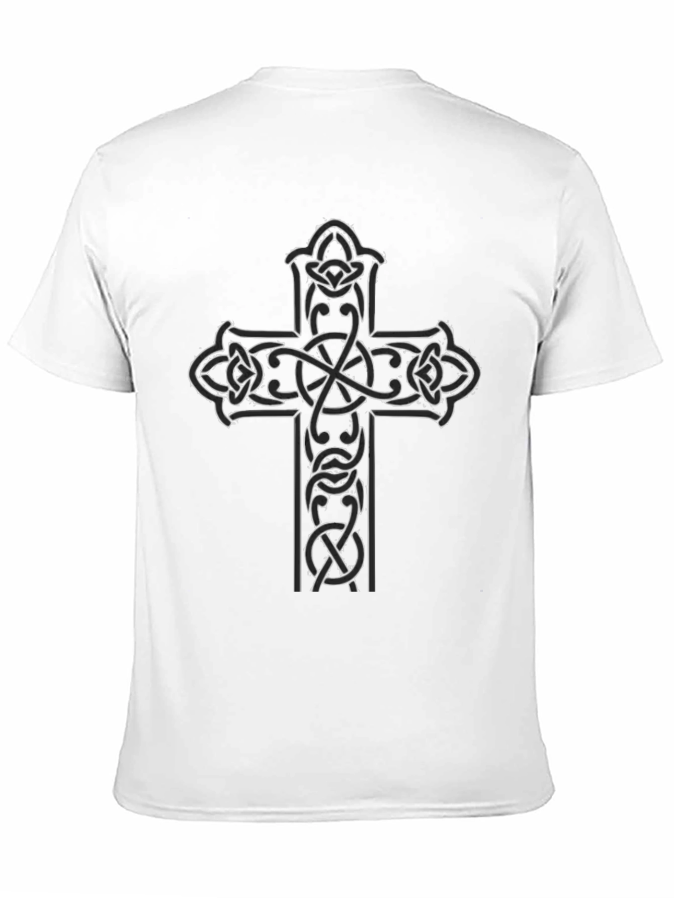 Celtic Cross Graphic Tee - Black