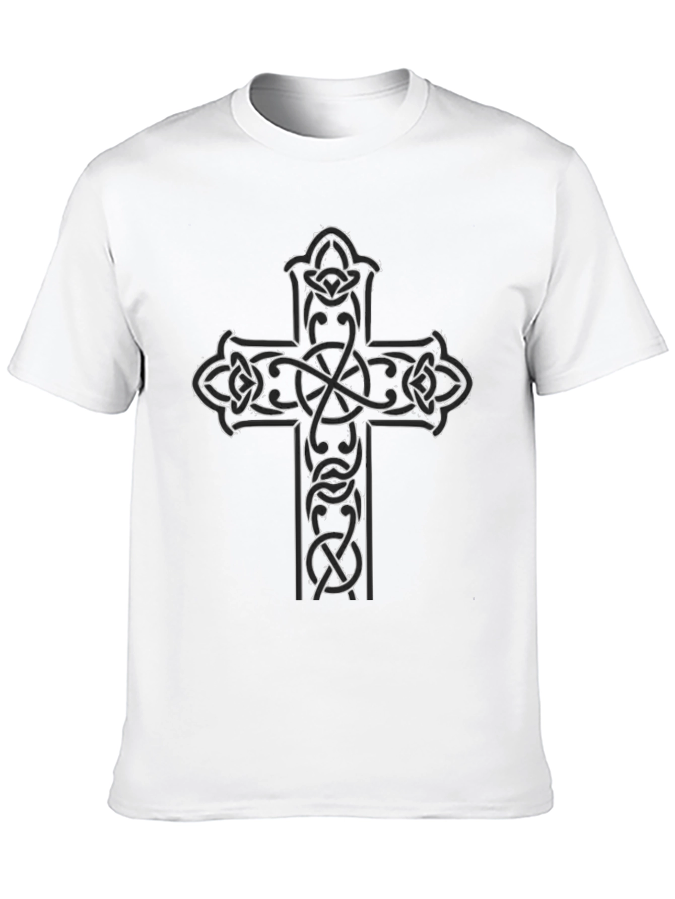 Celtic Cross Graphic Tee - Black