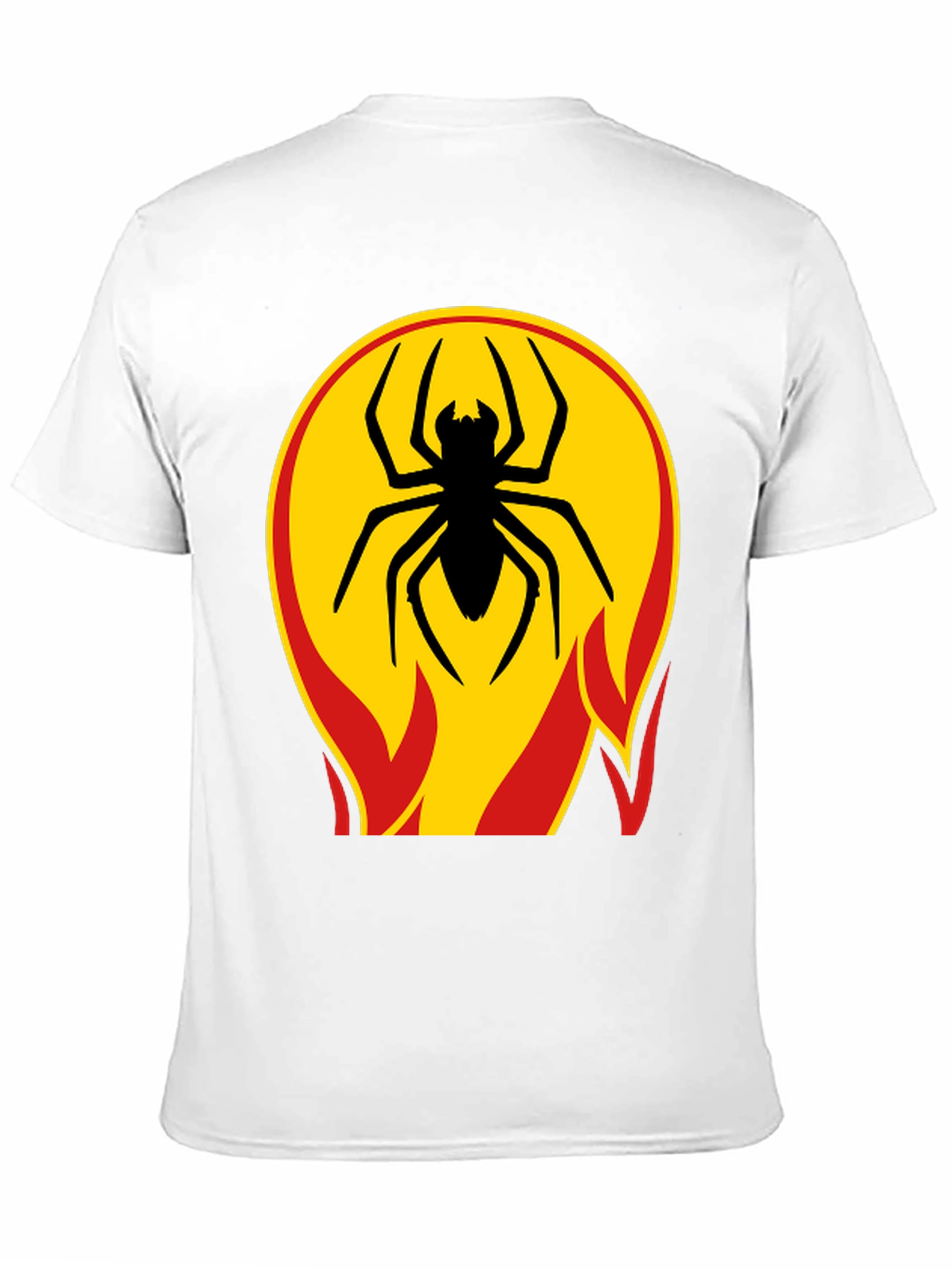 Spider on Fire T-Shirt - Bold Graphic Tee