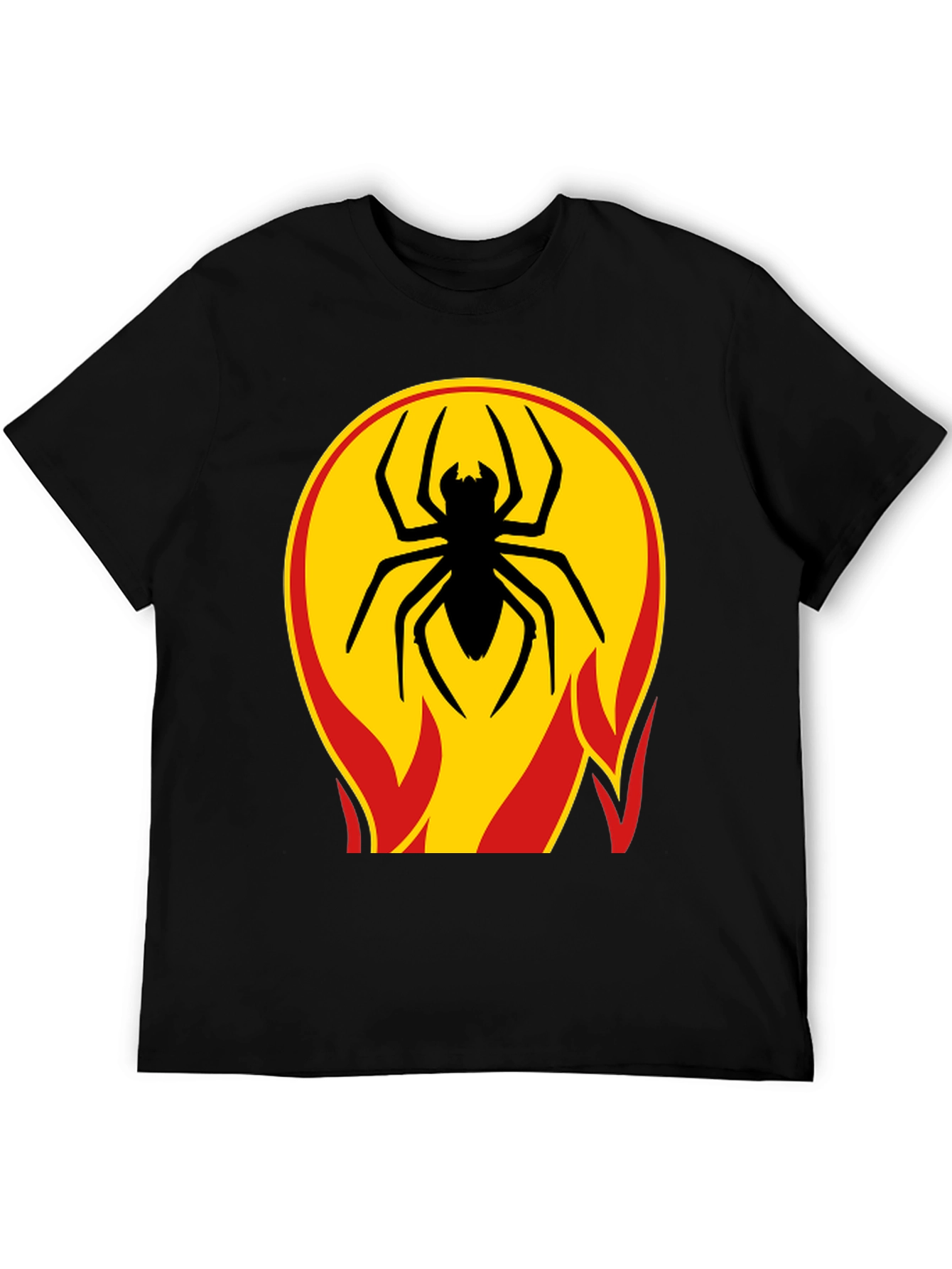 Spider on Fire T-Shirt - Bold Graphic Tee