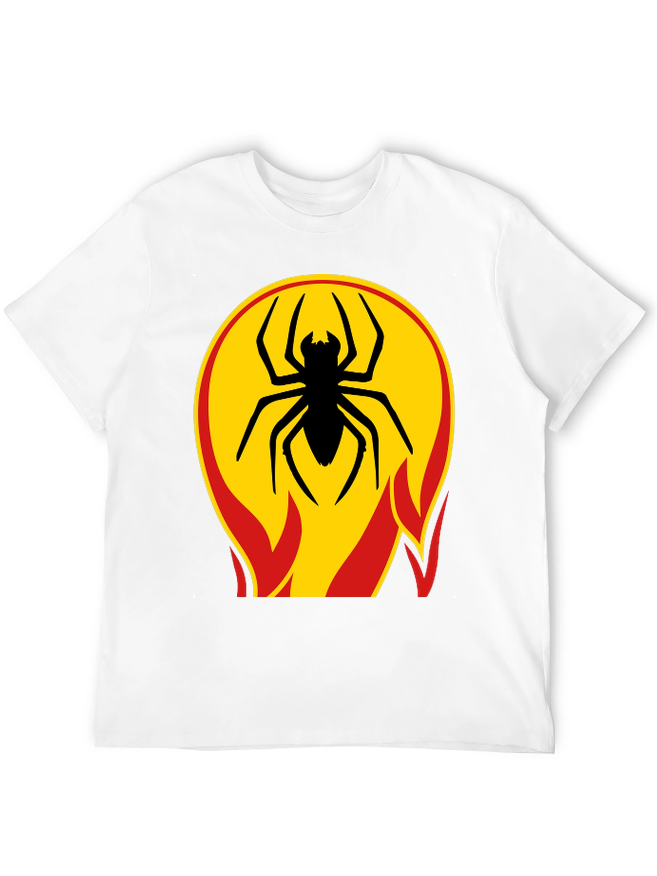 Spider on Fire T-Shirt - Bold Graphic Tee