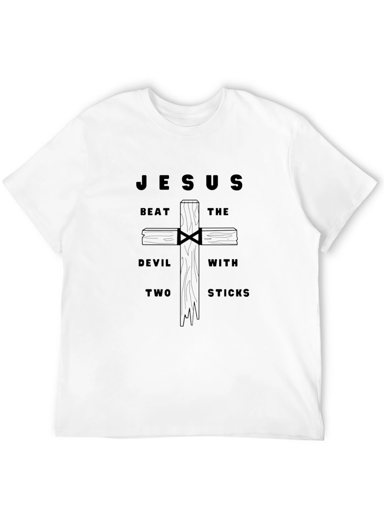 Jesus Beat the Devil Graphic T-Shirt