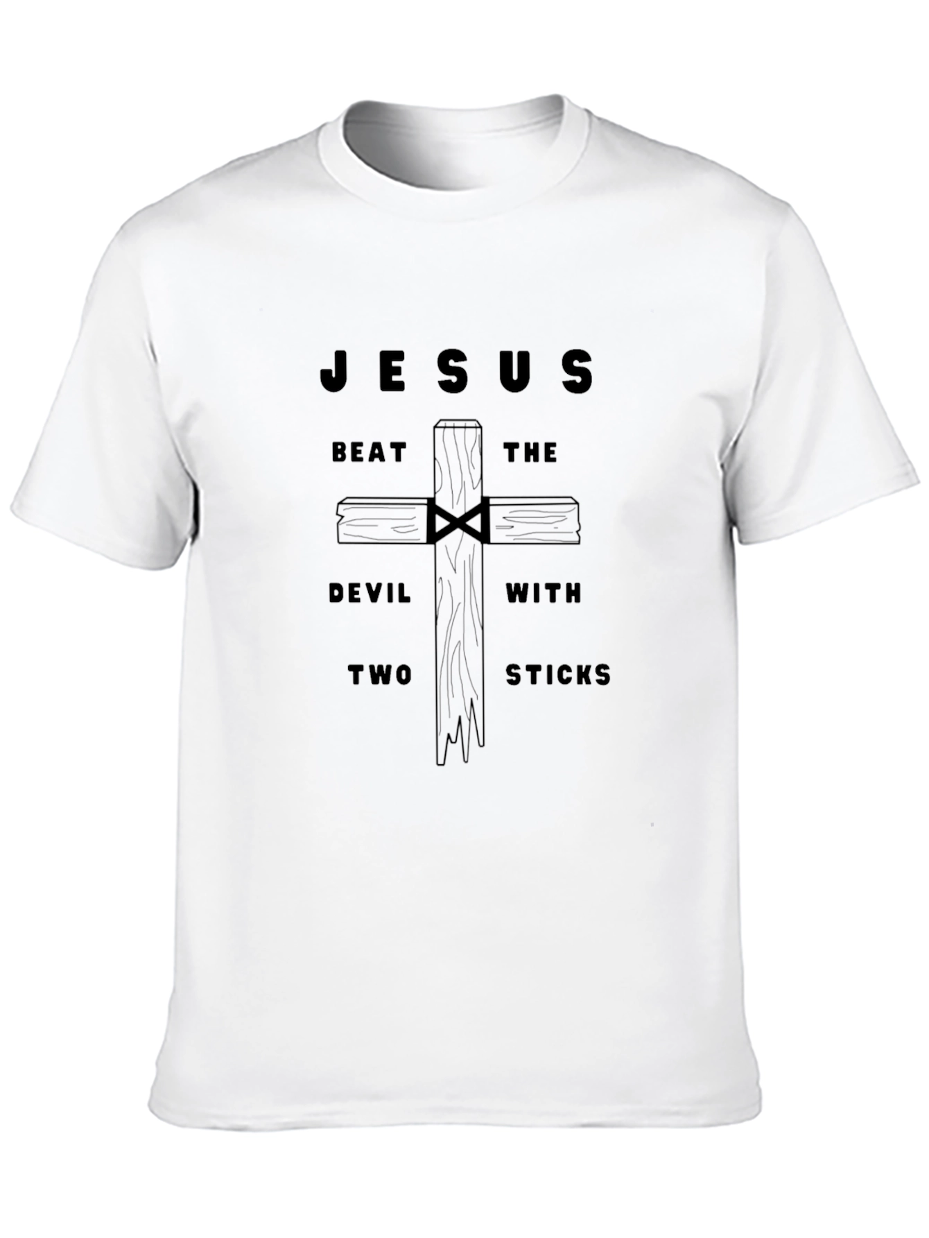 Jesus Beat the Devil Graphic T-Shirt