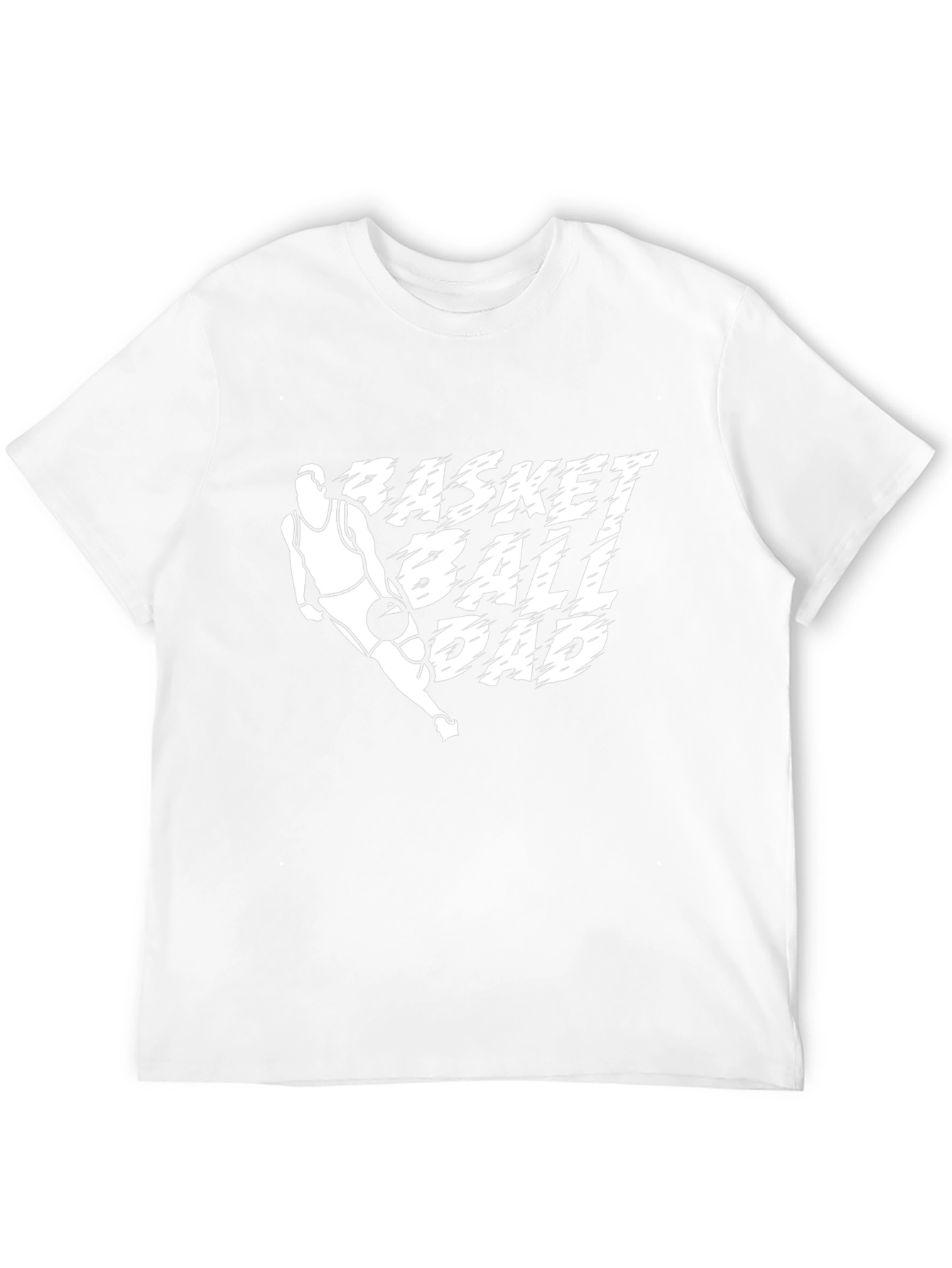 Basketball Dad Graphic Tee - Black Cotton T-Shirt