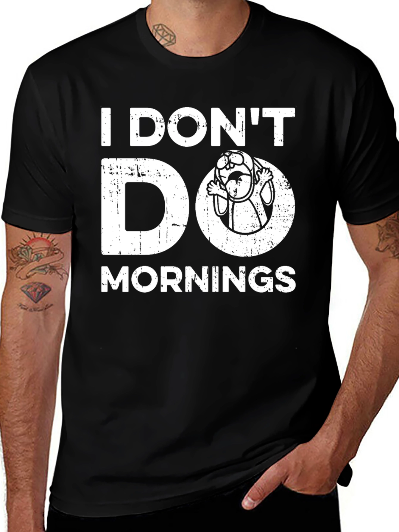 Funny I Dont Do Mornings Graphic Tee