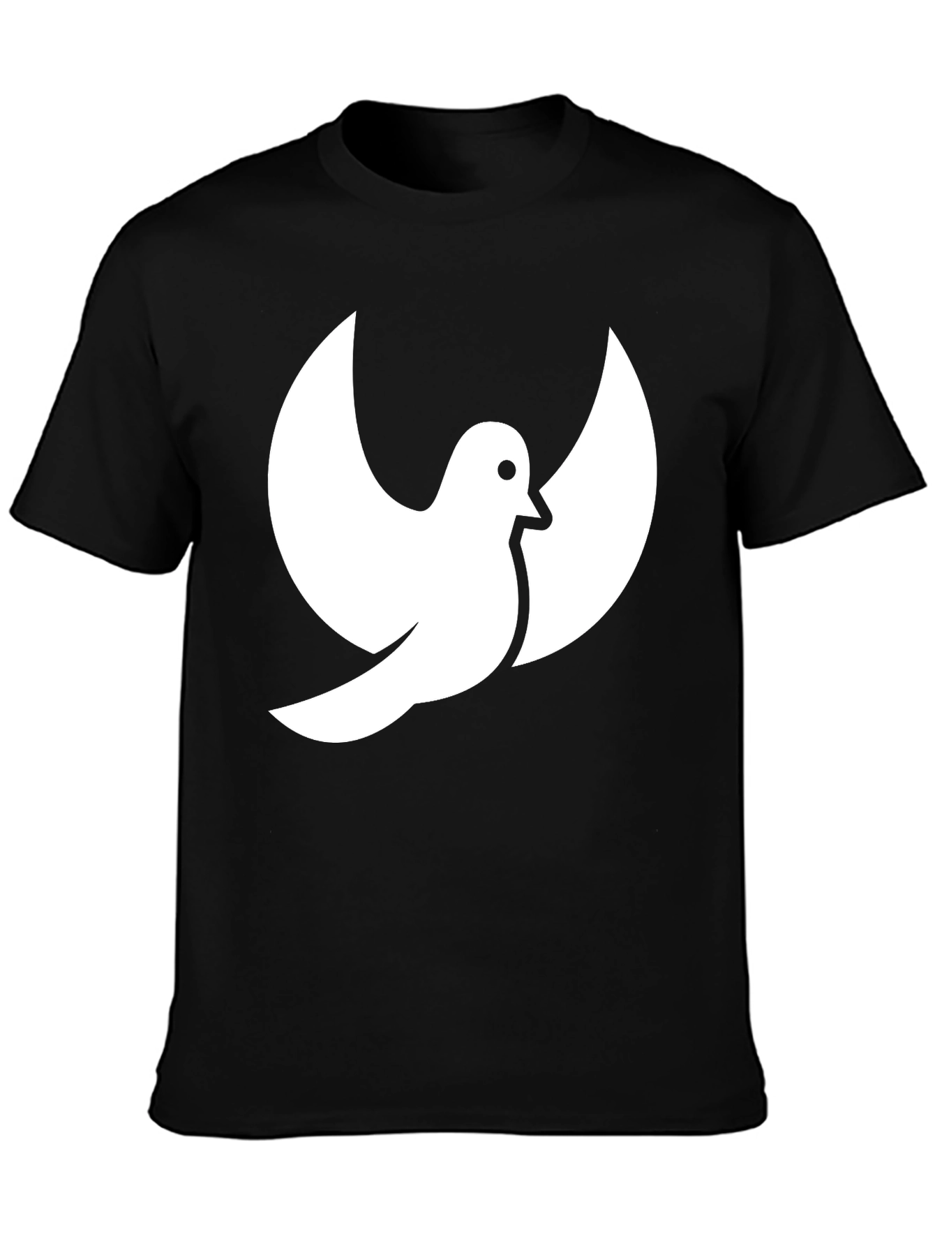 Dove Graphic Print Black T-Shirt