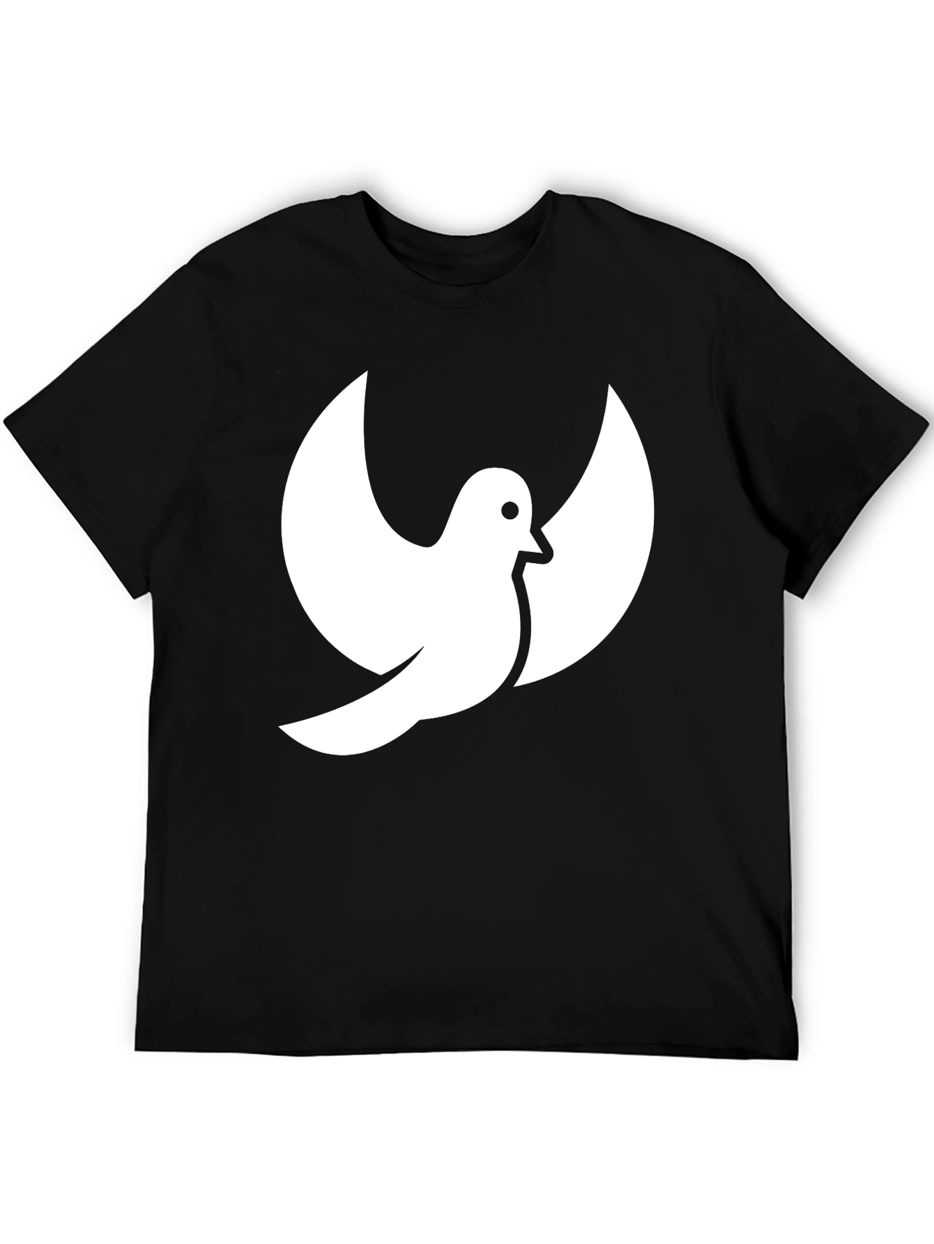 Dove Graphic Print Black T-Shirt