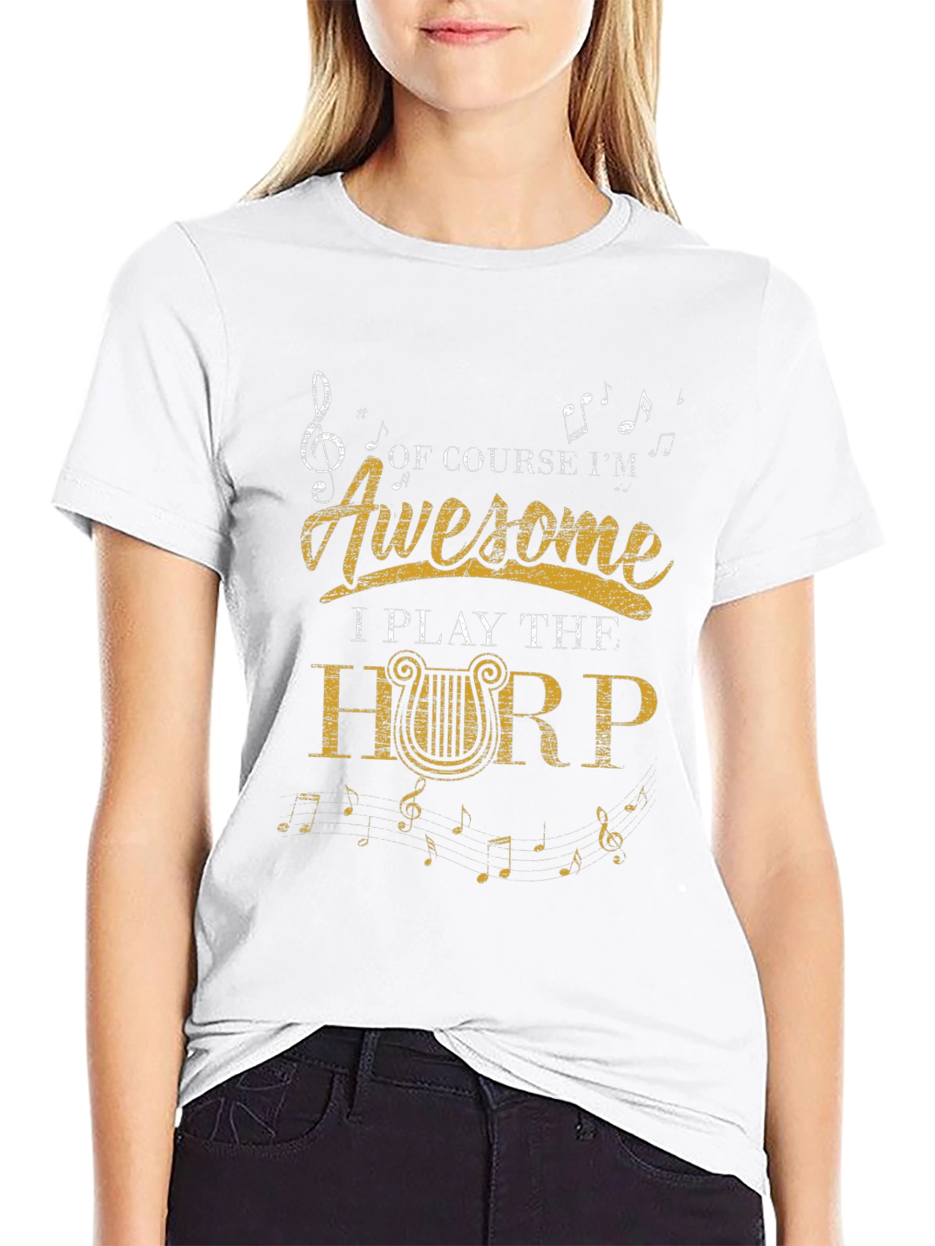 Awesome Harp Player T-Shirt - Music Lover Tee
