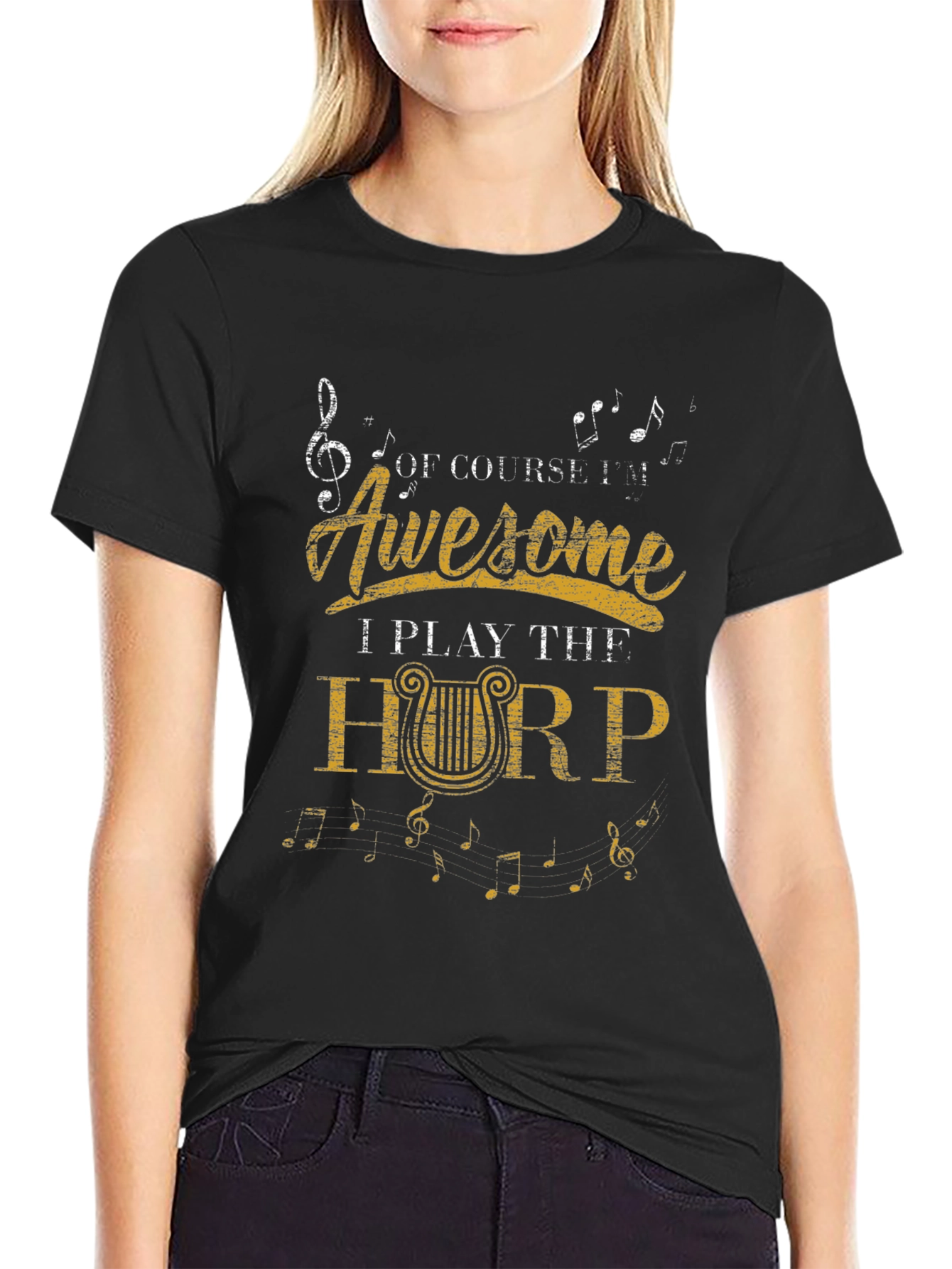 Awesome Harp Player T-Shirt - Music Lover Tee