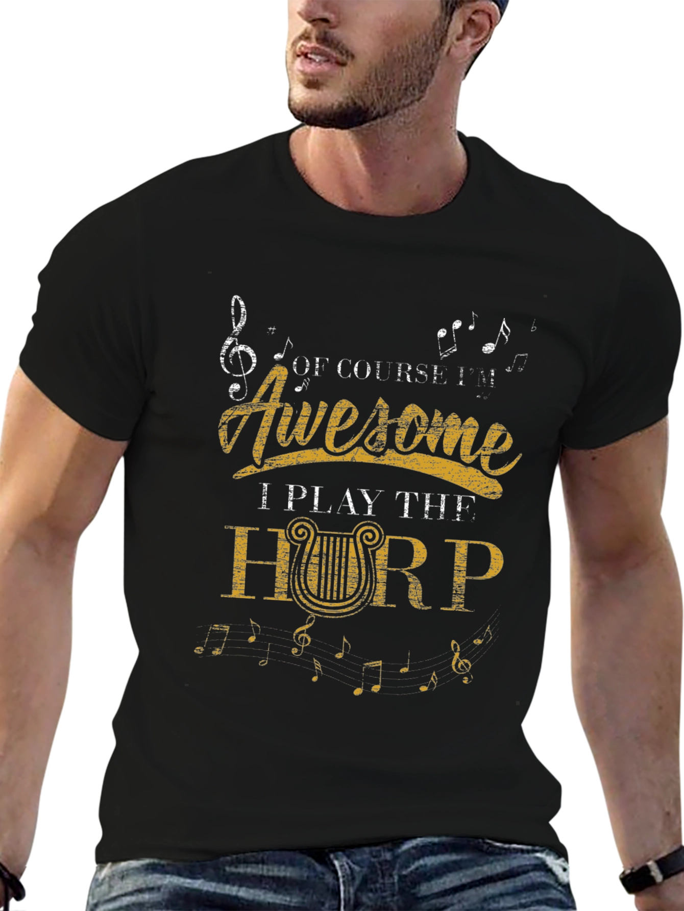 Awesome Harp Player T-Shirt - Music Lover Tee