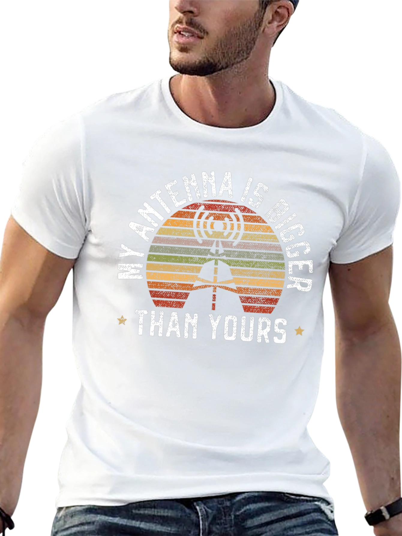 My Antenna Is Bigger T-Shirt - Black