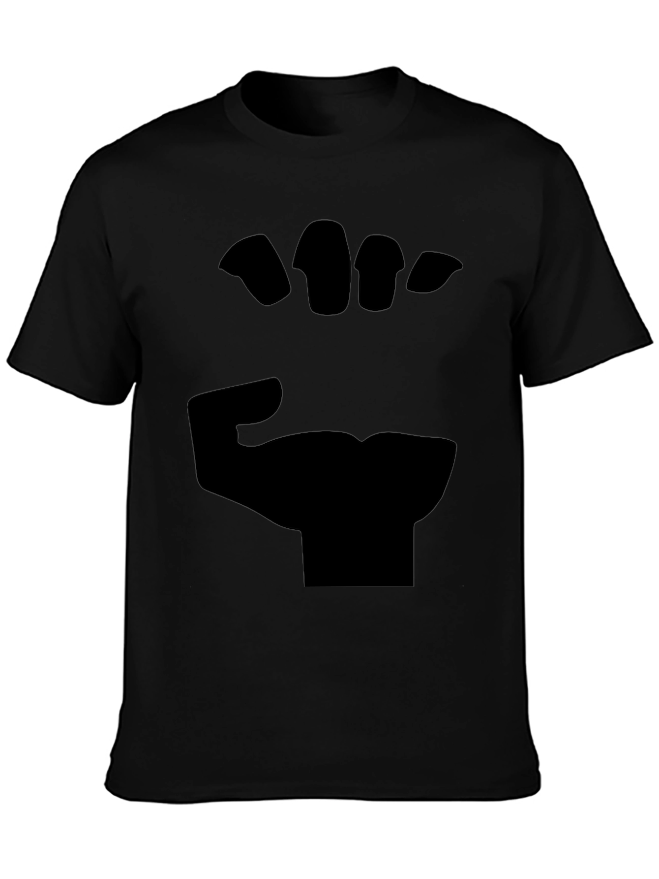 Black Fist Graphic Tee - Bold Statement Shirt