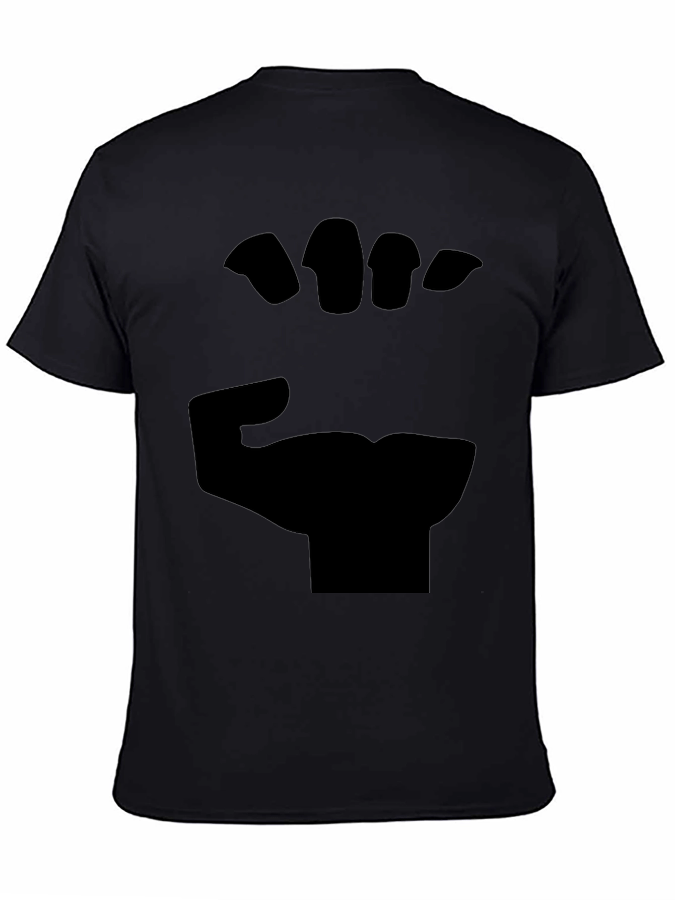 Black Fist Graphic Tee - Bold Statement Shirt