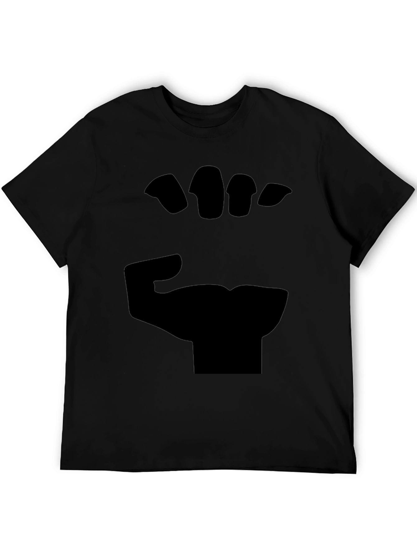 Black Fist Graphic Tee - Bold Statement Shirt