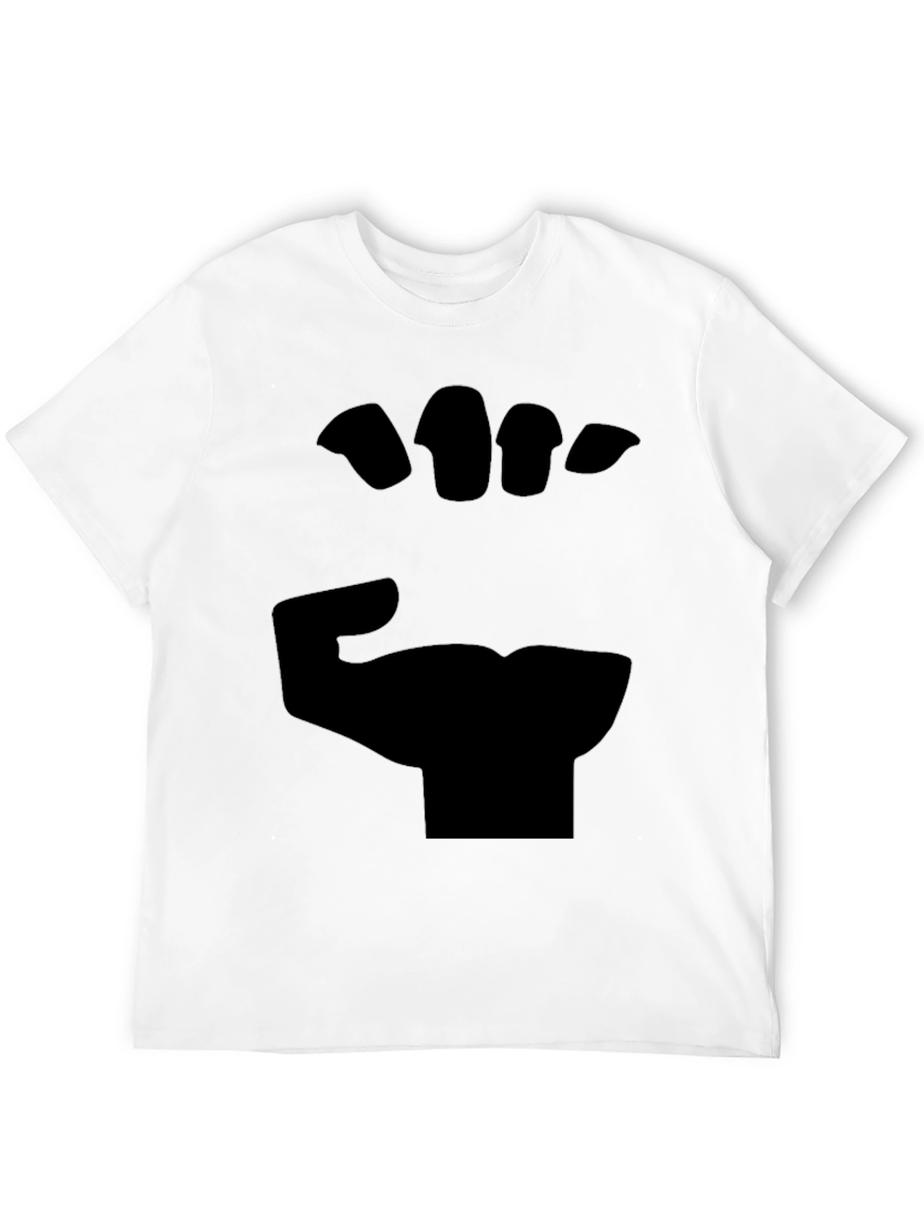 Black Fist Graphic Tee - Bold Statement Shirt