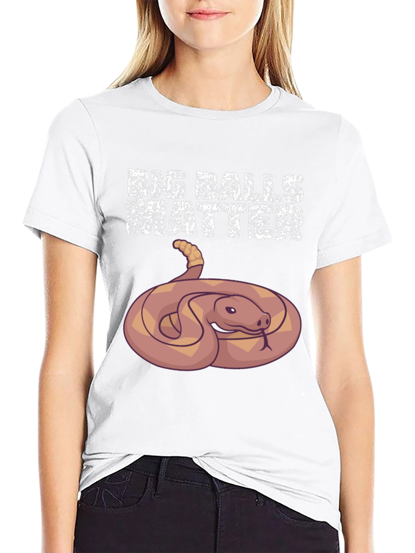 Big Balls Matter Snake Graphic Tee