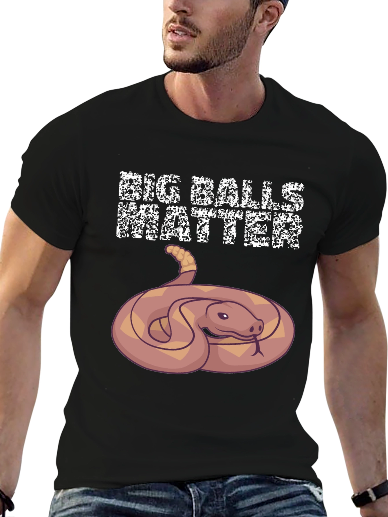 Big Balls Matter Snake Graphic Tee