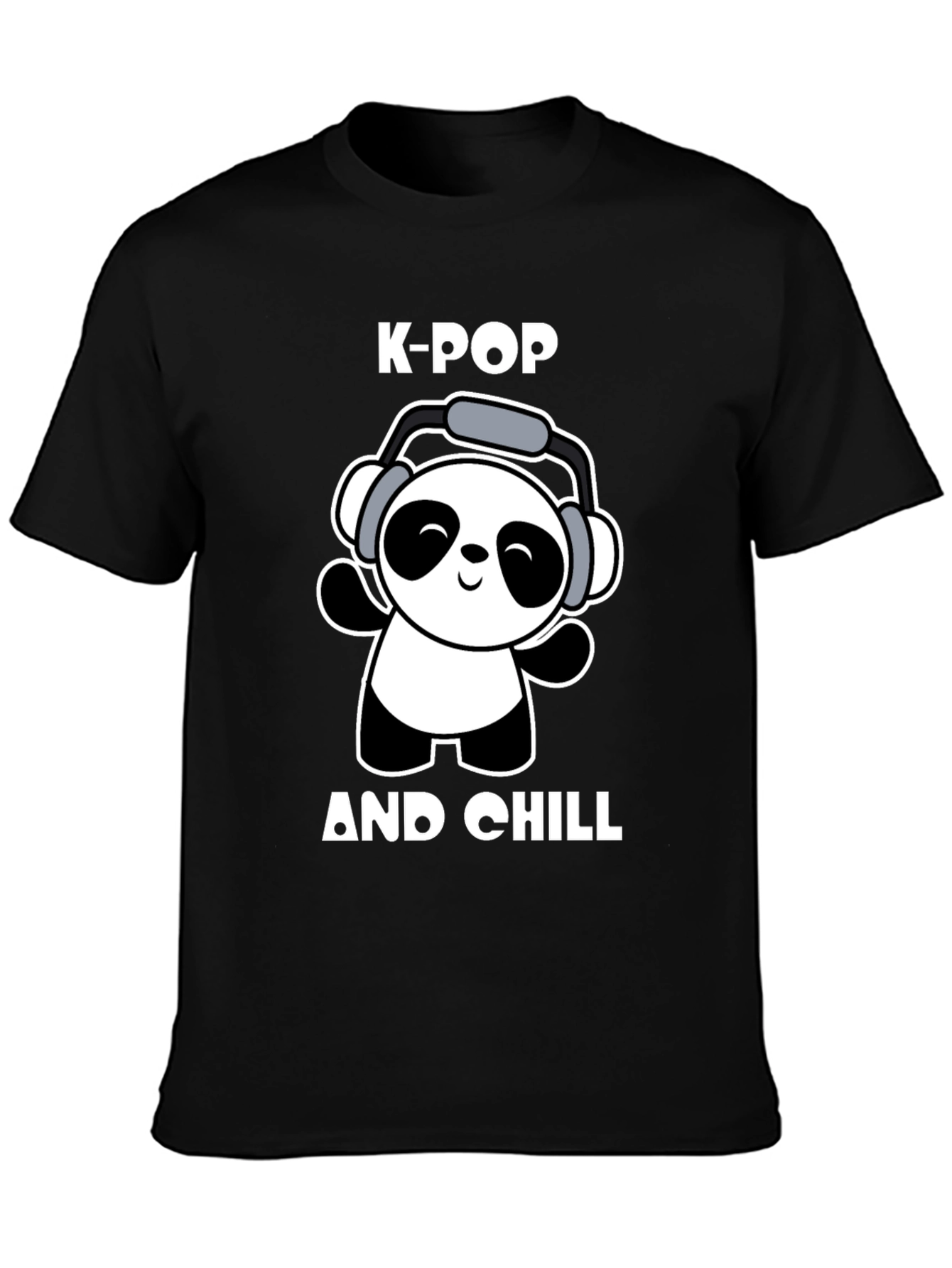 K-Pop and Chill Panda T-Shirt