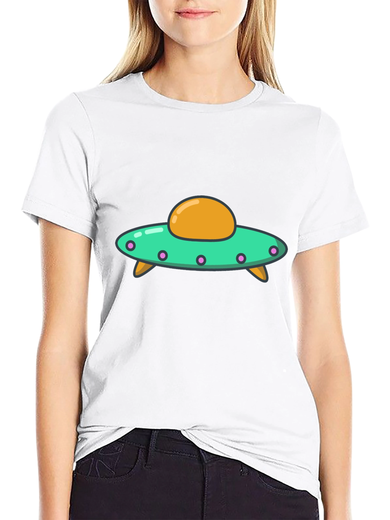 UFO Graphic T-Shirt - Fun Alien Spacecraft Design
