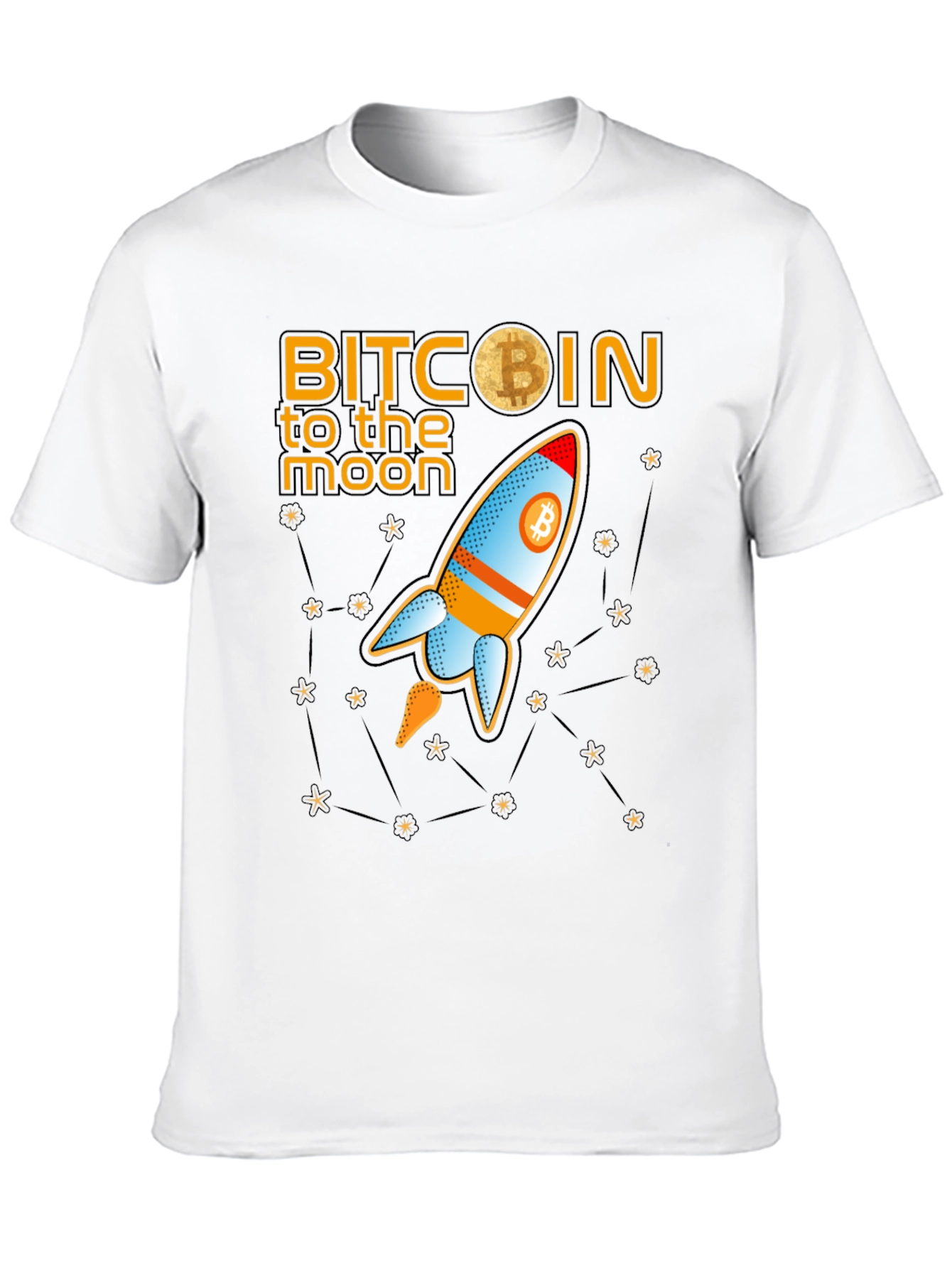 Bitcoin to the Moon Graphic T-Shirt