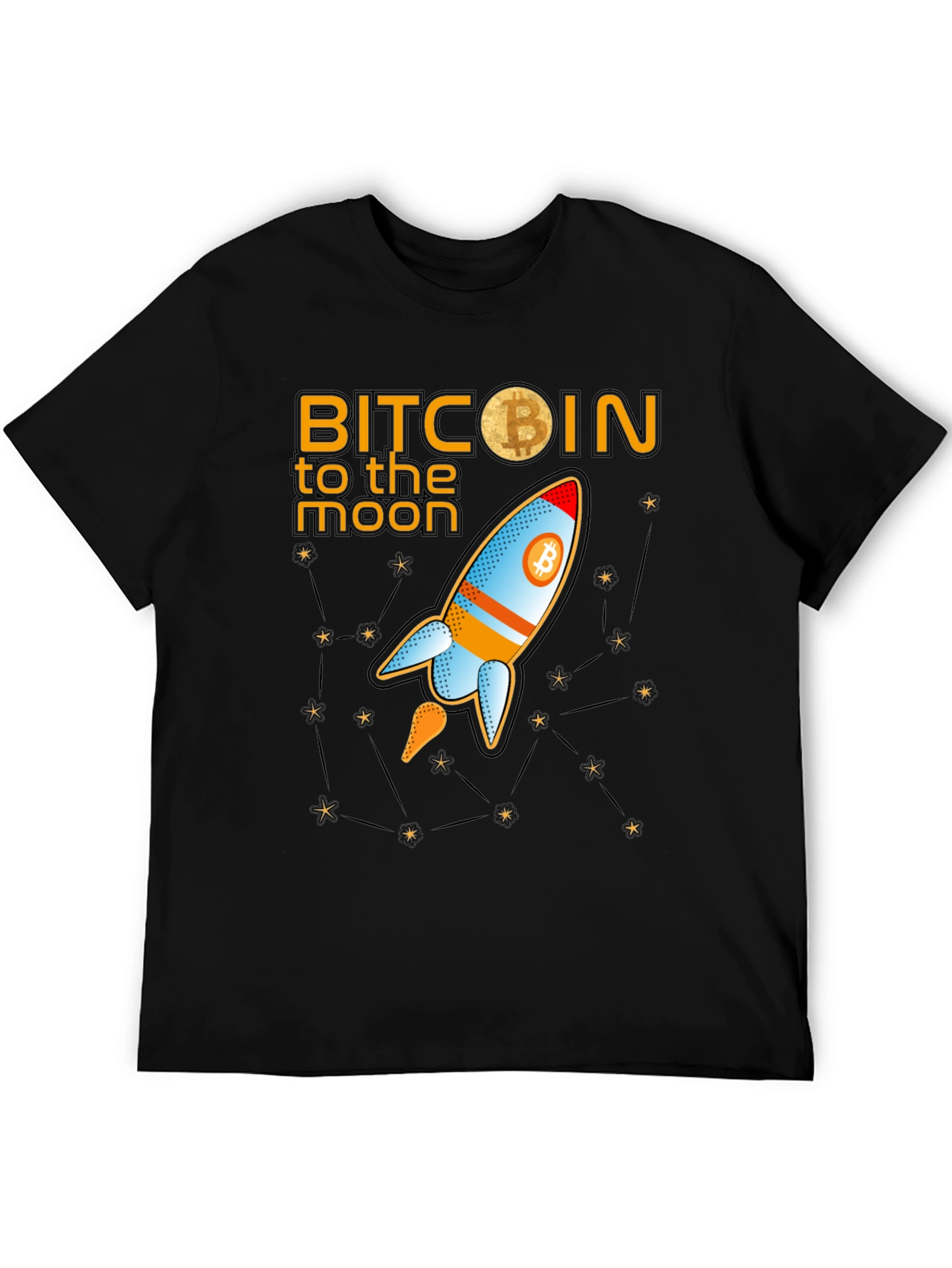 Bitcoin to the Moon Graphic T-Shirt