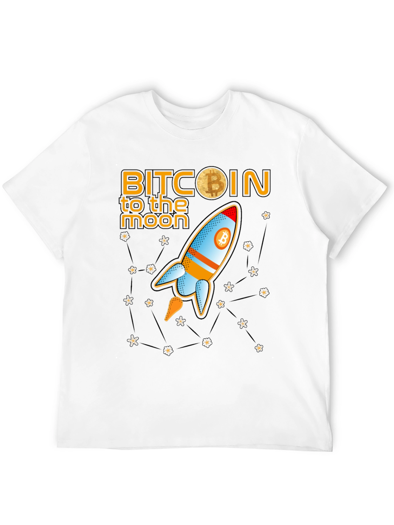 Bitcoin to the Moon Graphic T-Shirt