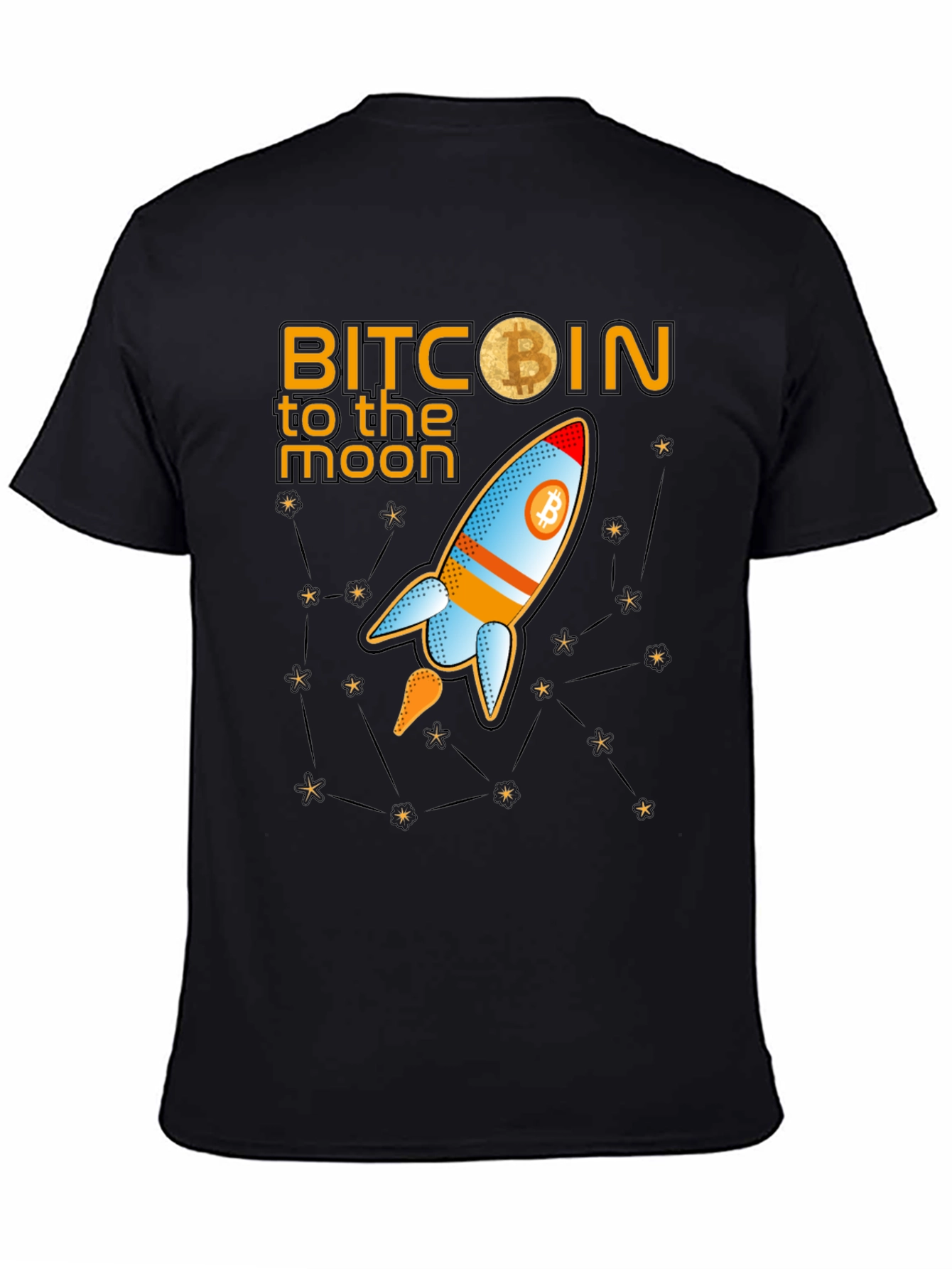 Bitcoin to the Moon Graphic T-Shirt