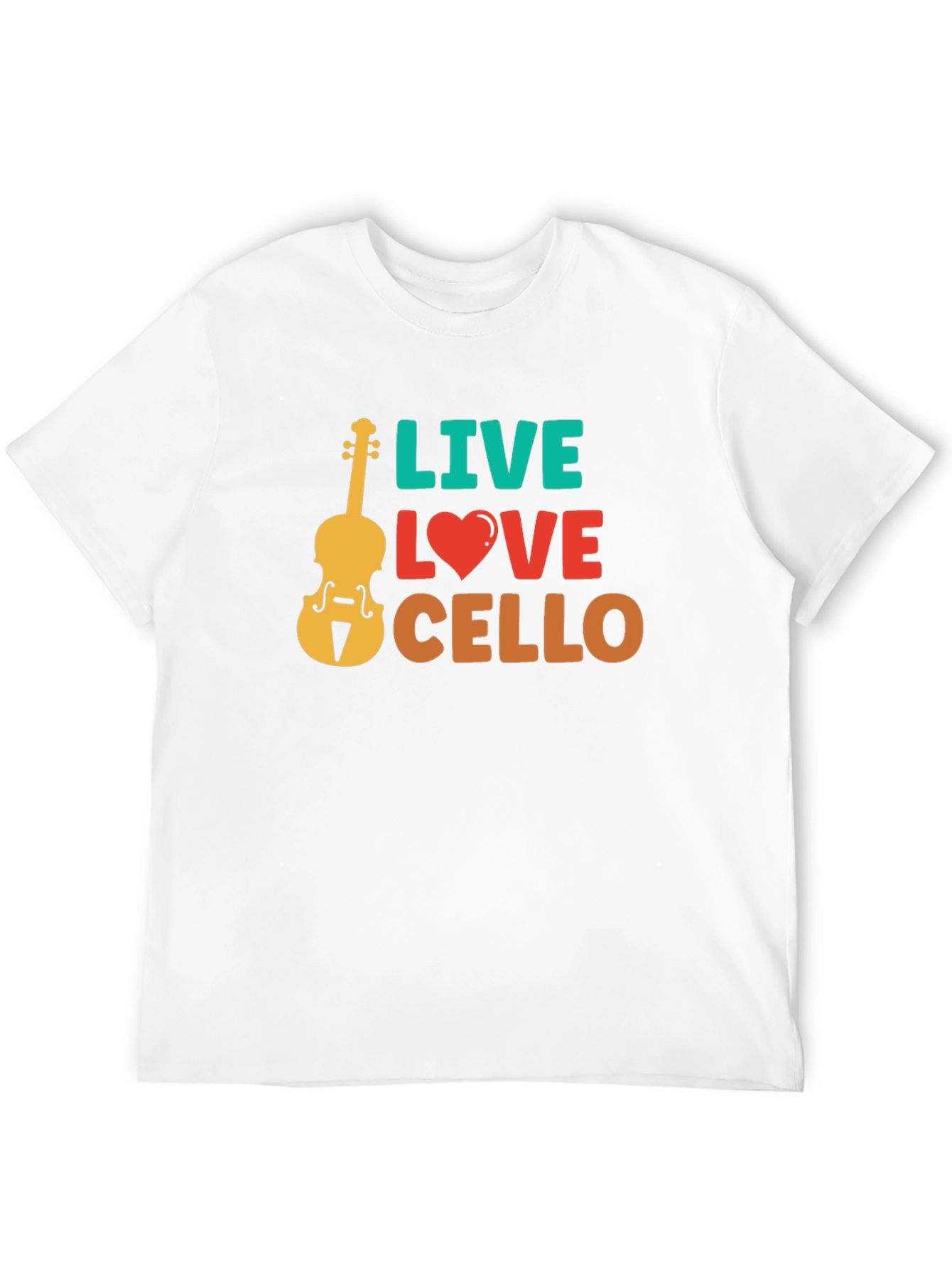 Live Love Cello Graphic T-Shirt