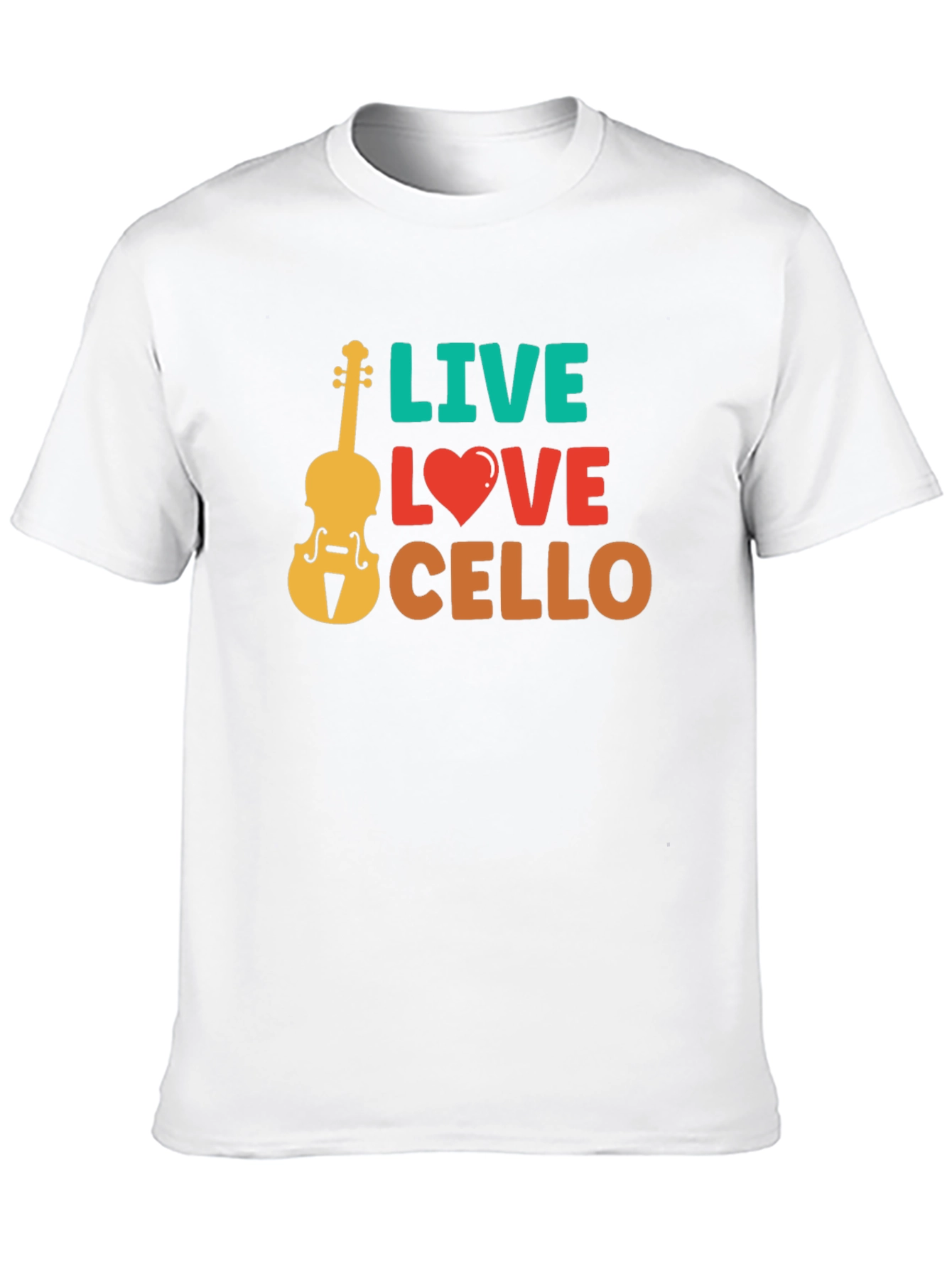 Live Love Cello Graphic T-Shirt