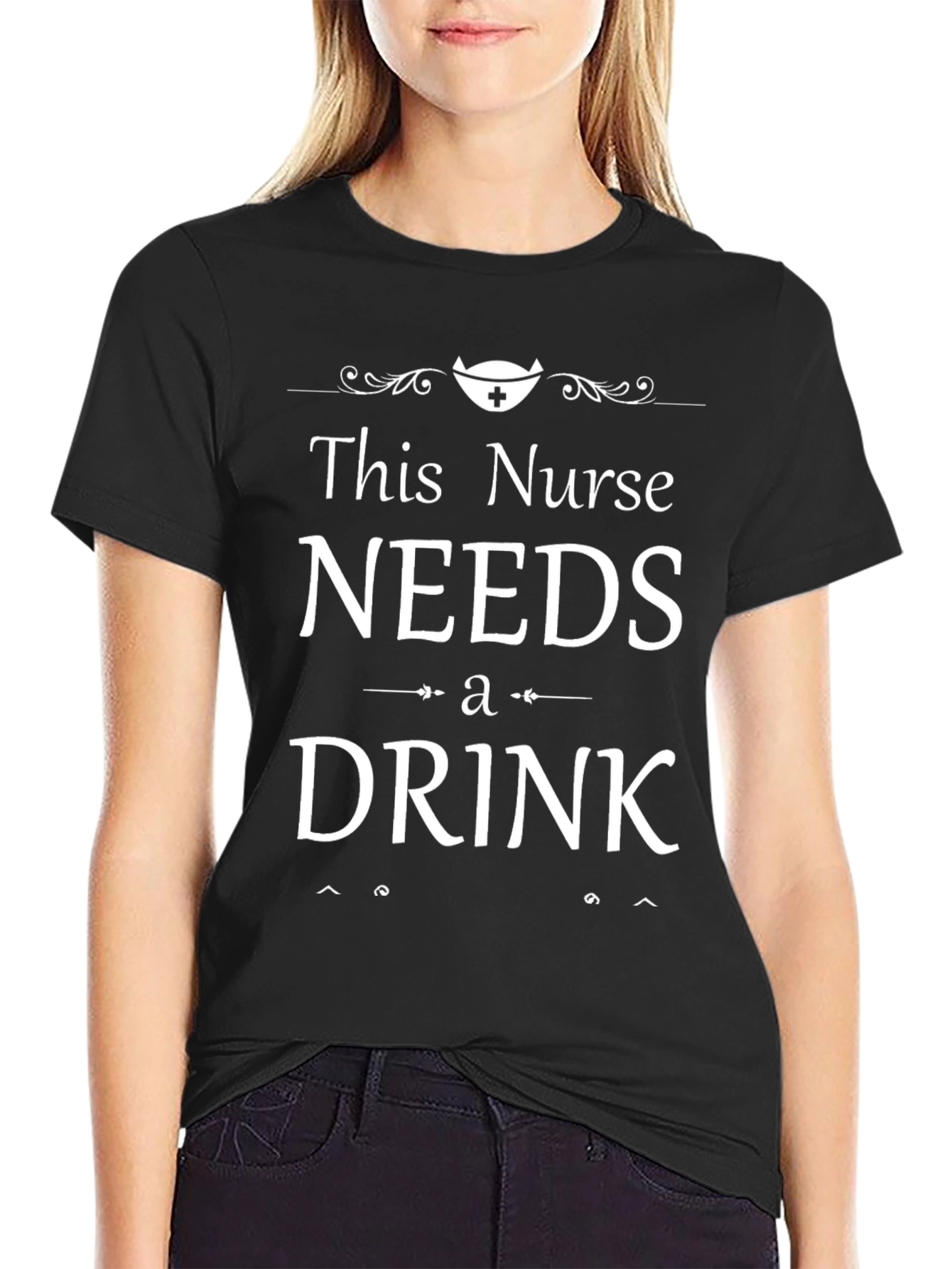 This Nurse Needs a Drink Graphic Tee