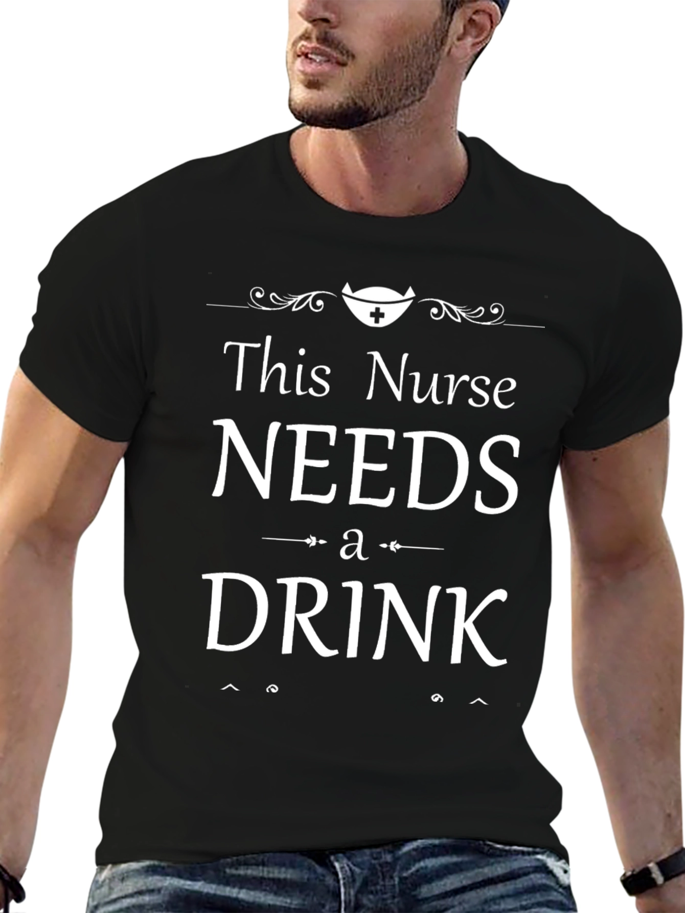 This Nurse Needs a Drink Graphic Tee