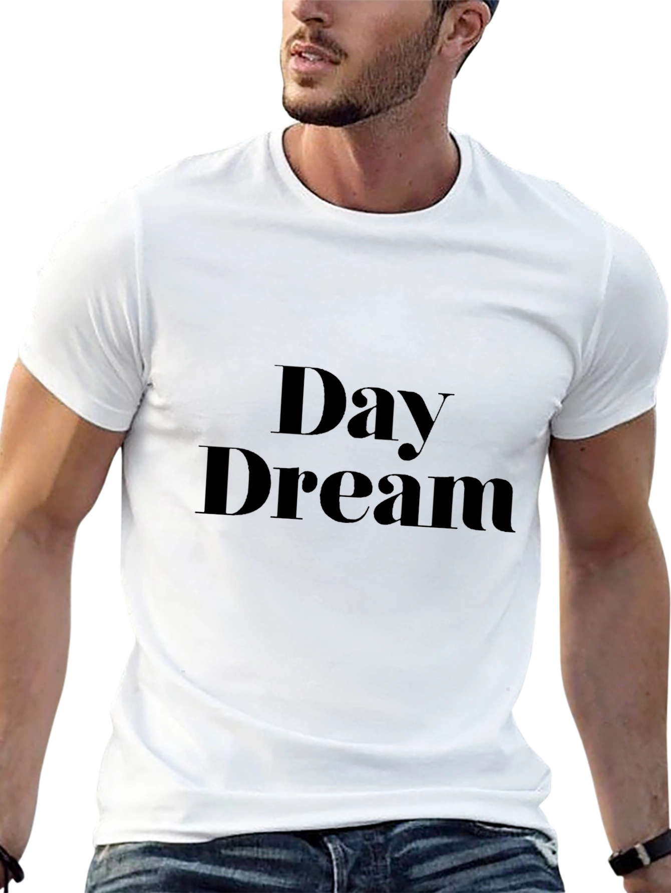Day Dream Graphic Black T-Shirt
