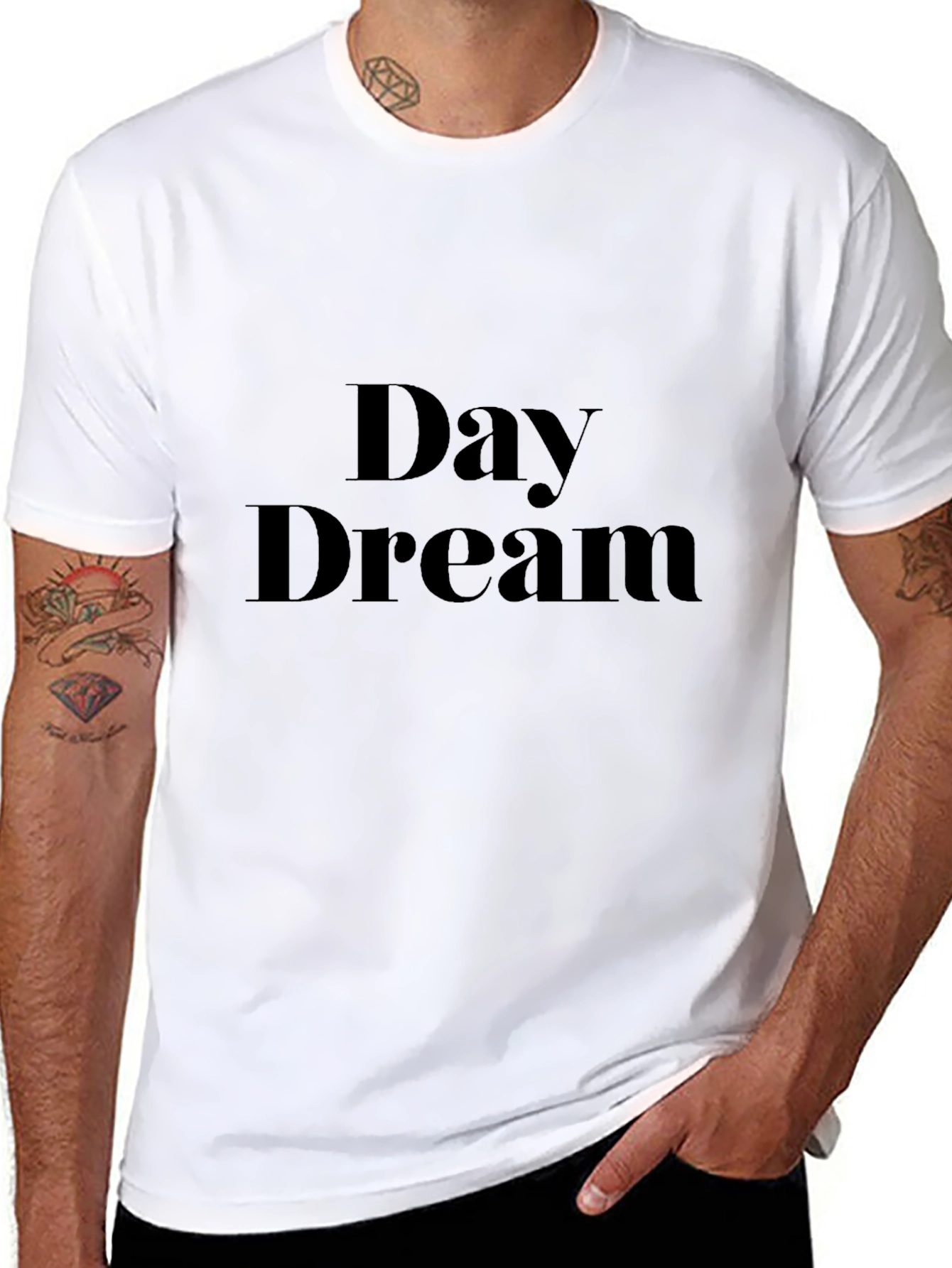 Day Dream Graphic Black T-Shirt