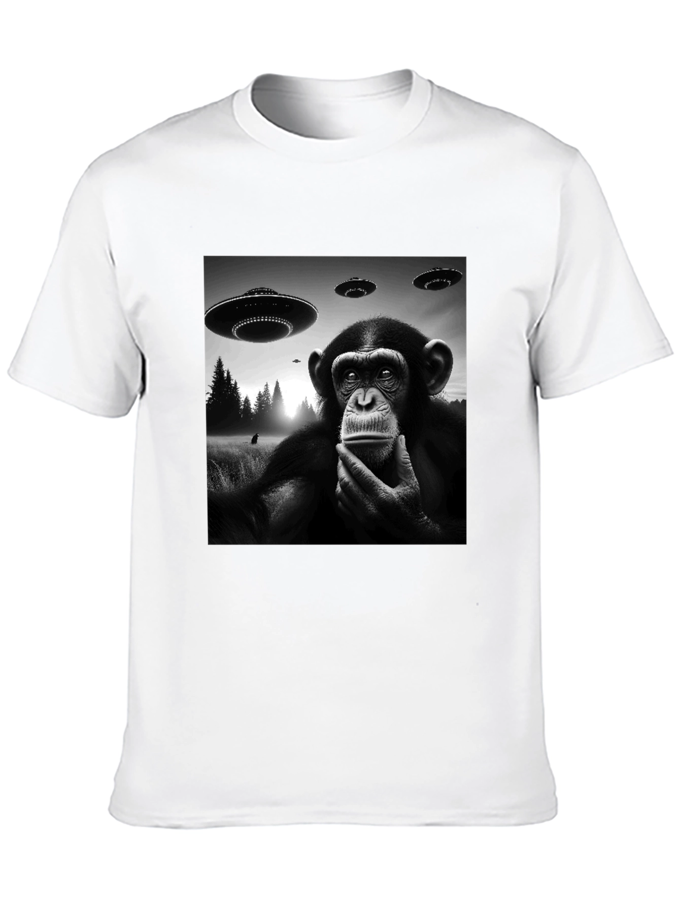 UFO Monkey T-Shirt - Black