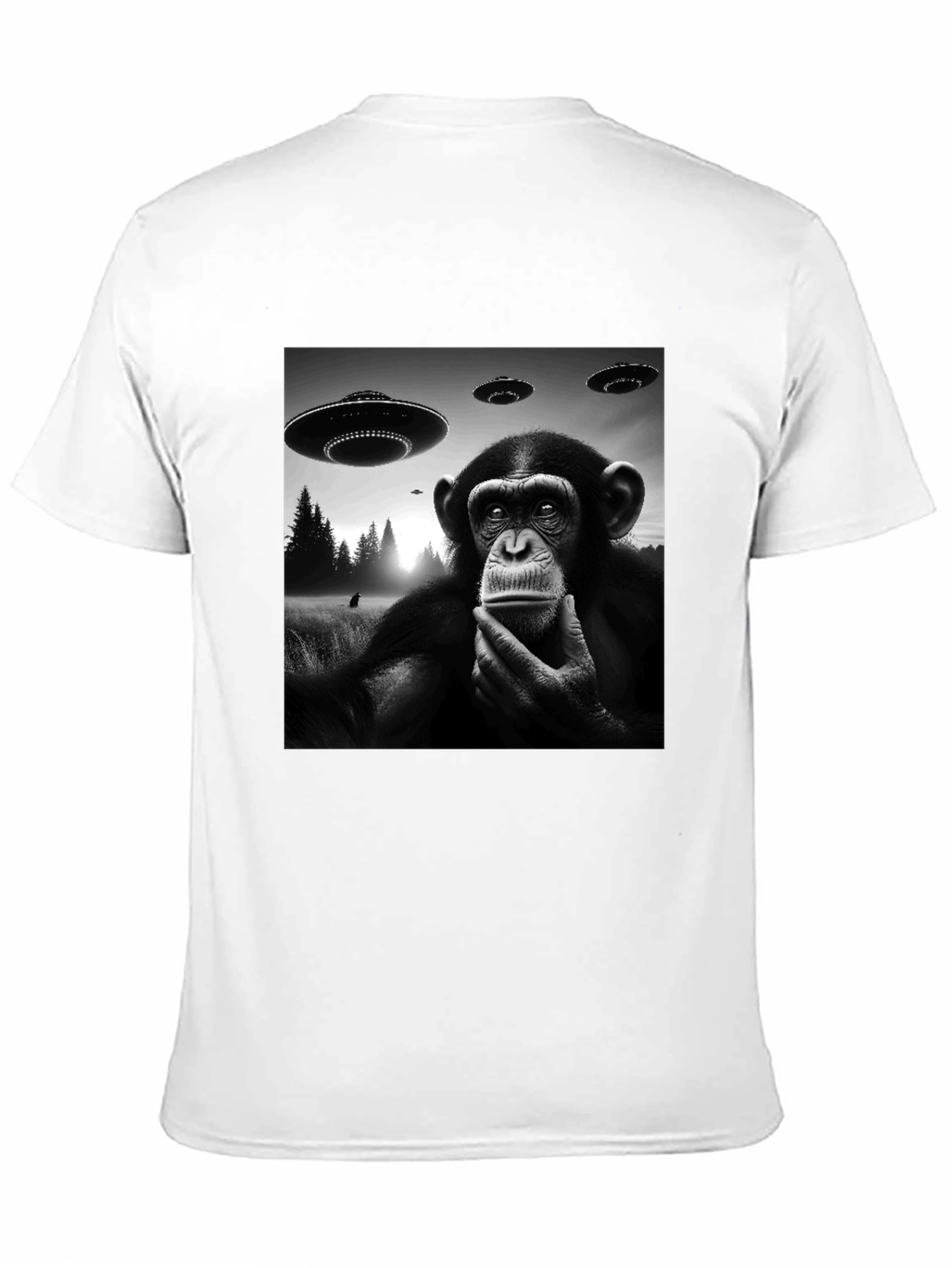 UFO Monkey T-Shirt - Black